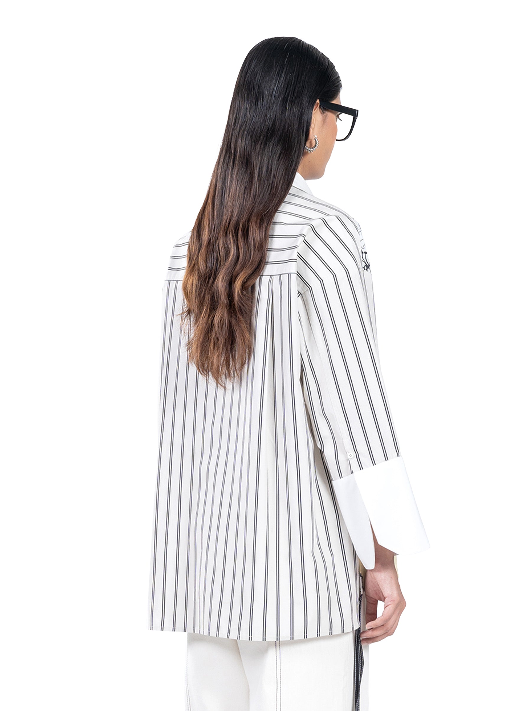 Oversized Paneled Shirt