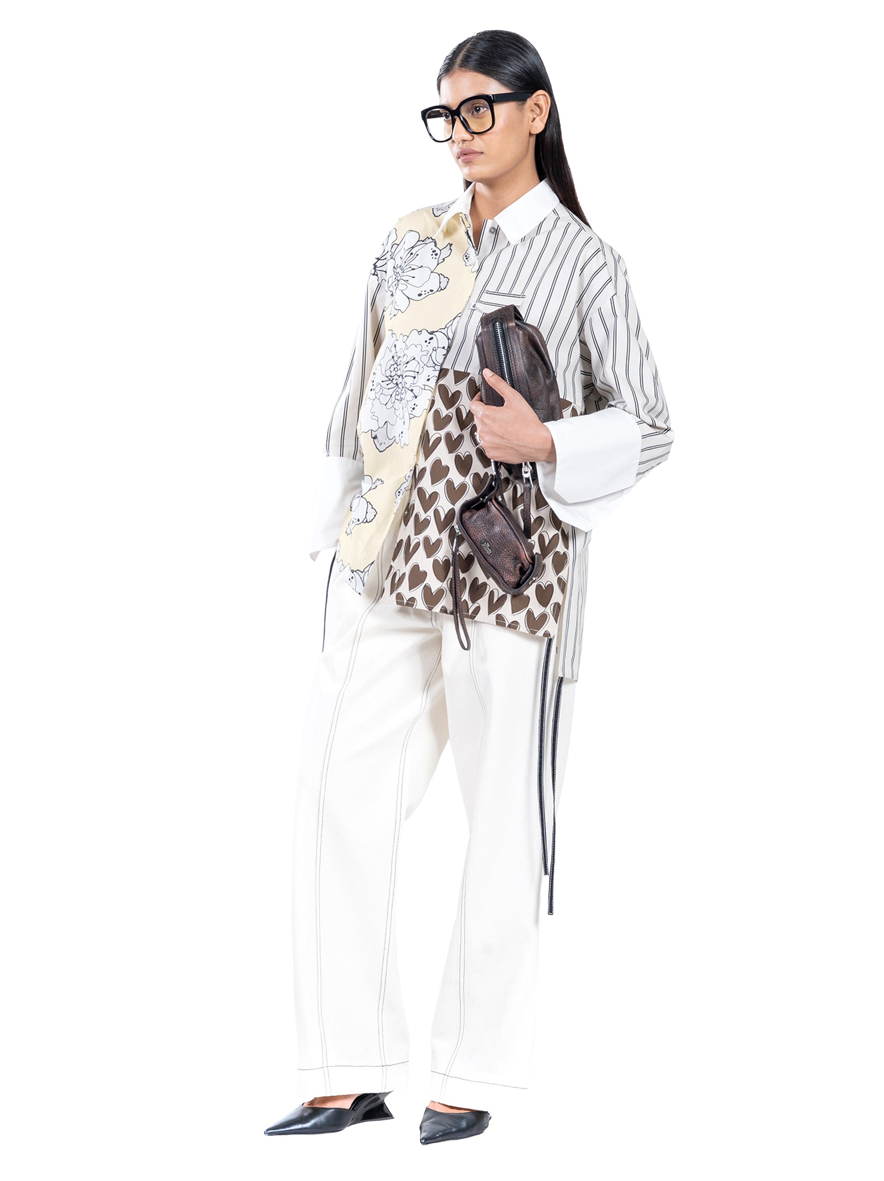 Oversized Paneled Shirt