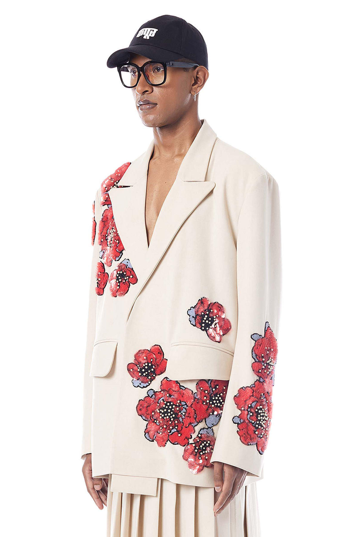 FLORA HAND EMBROIDERED BLAZER