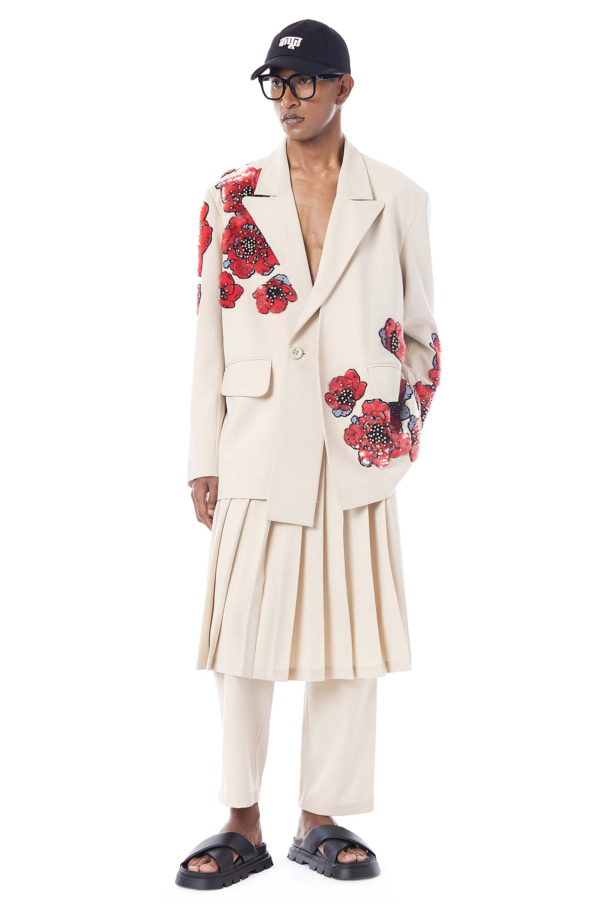 FLORA HAND EMBROIDERED BLAZER