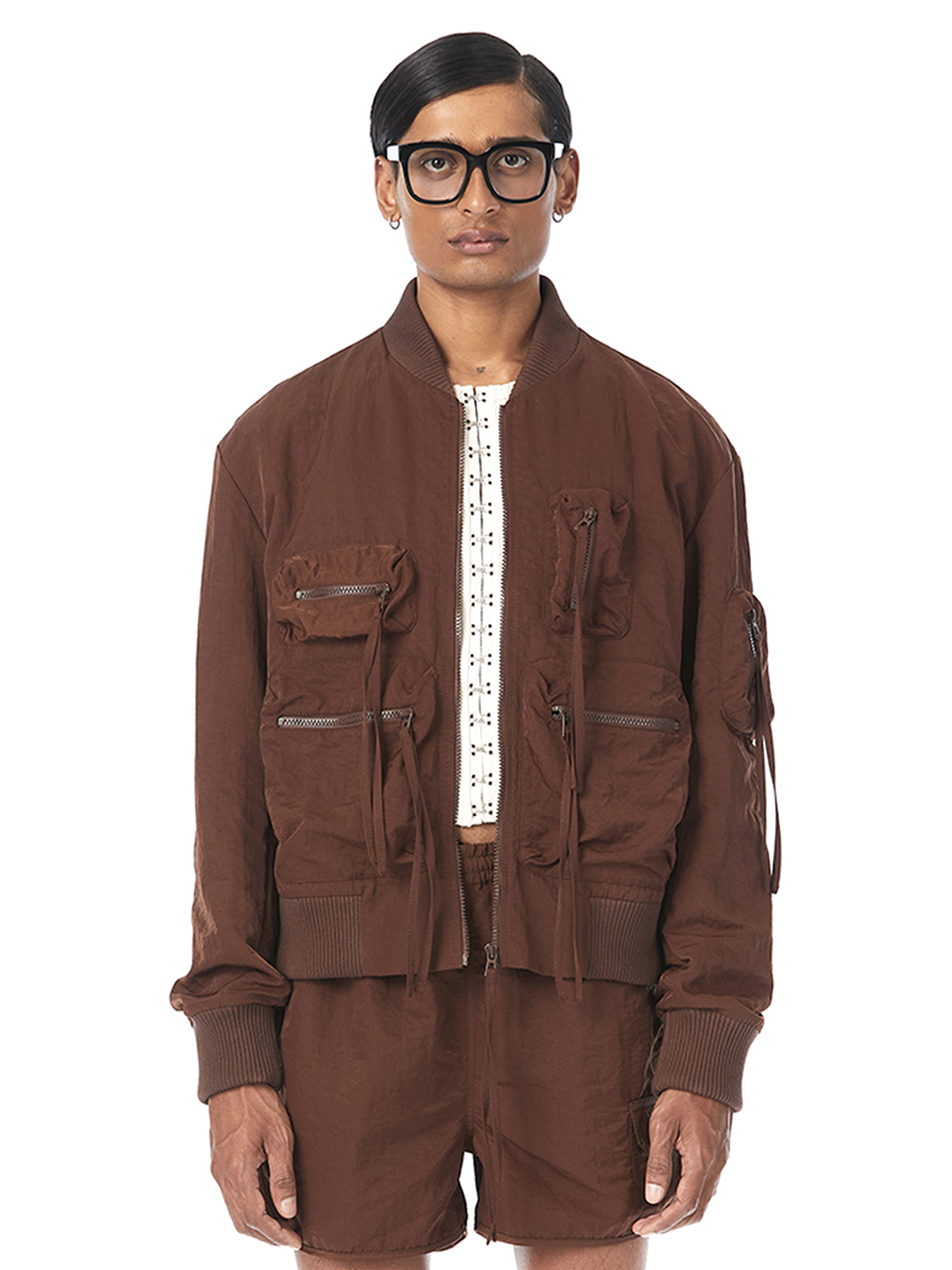 Cropped Utility Bomber