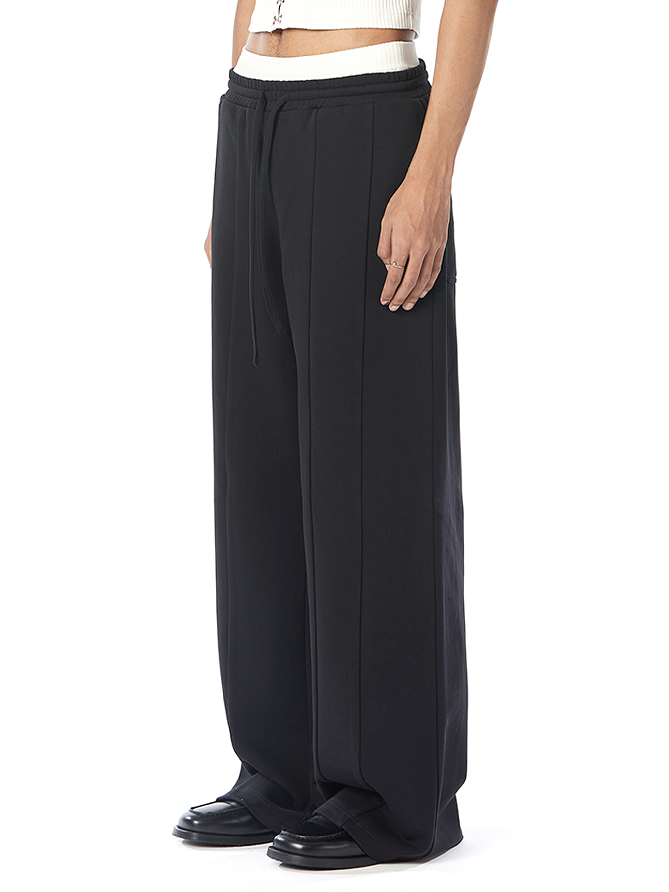 Paneled Baggy Sweatpants (Elasticated)
