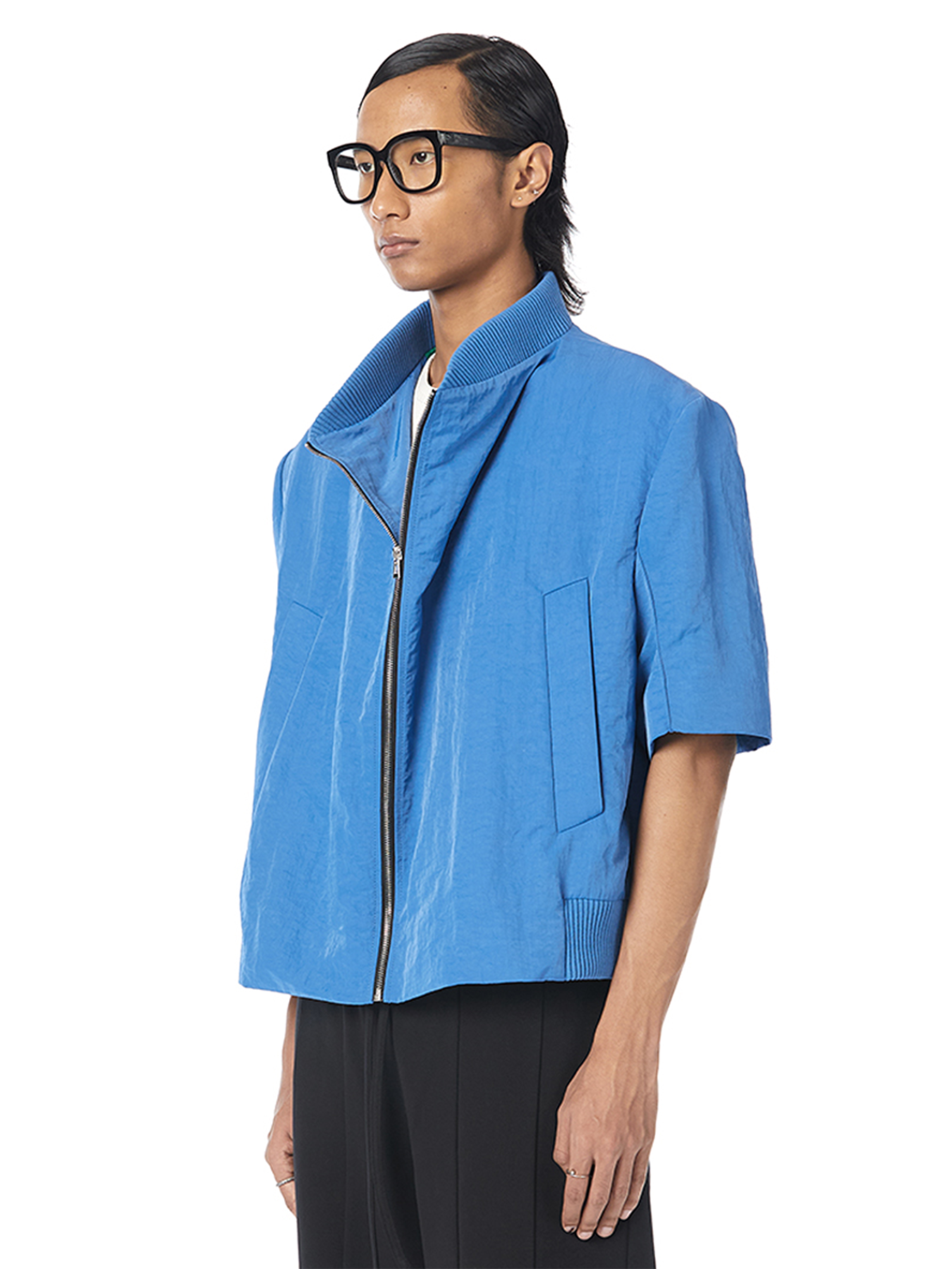 Expanded Half-Sleeves Bomber Jacket