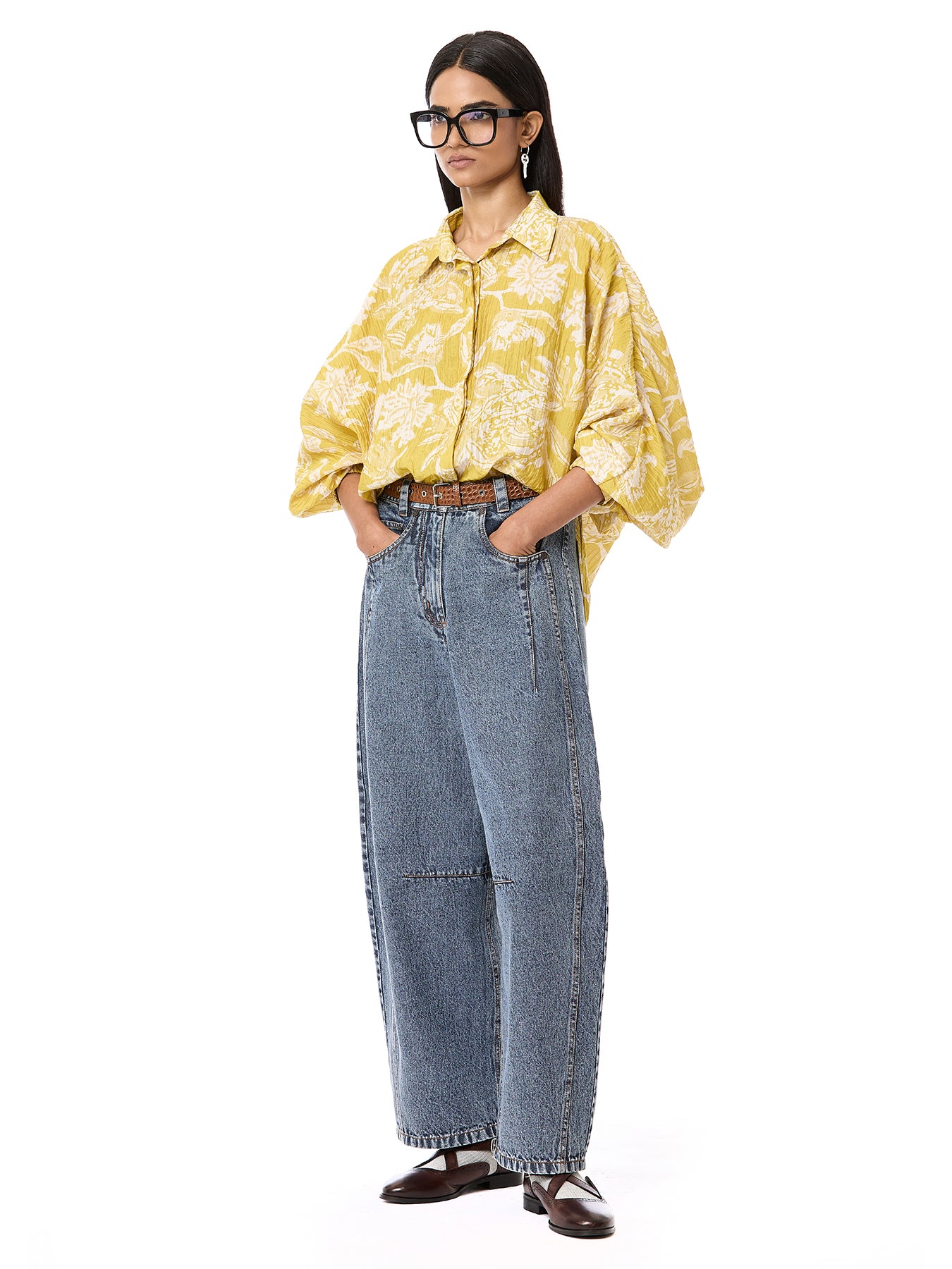 Textured Batwing Shirt
