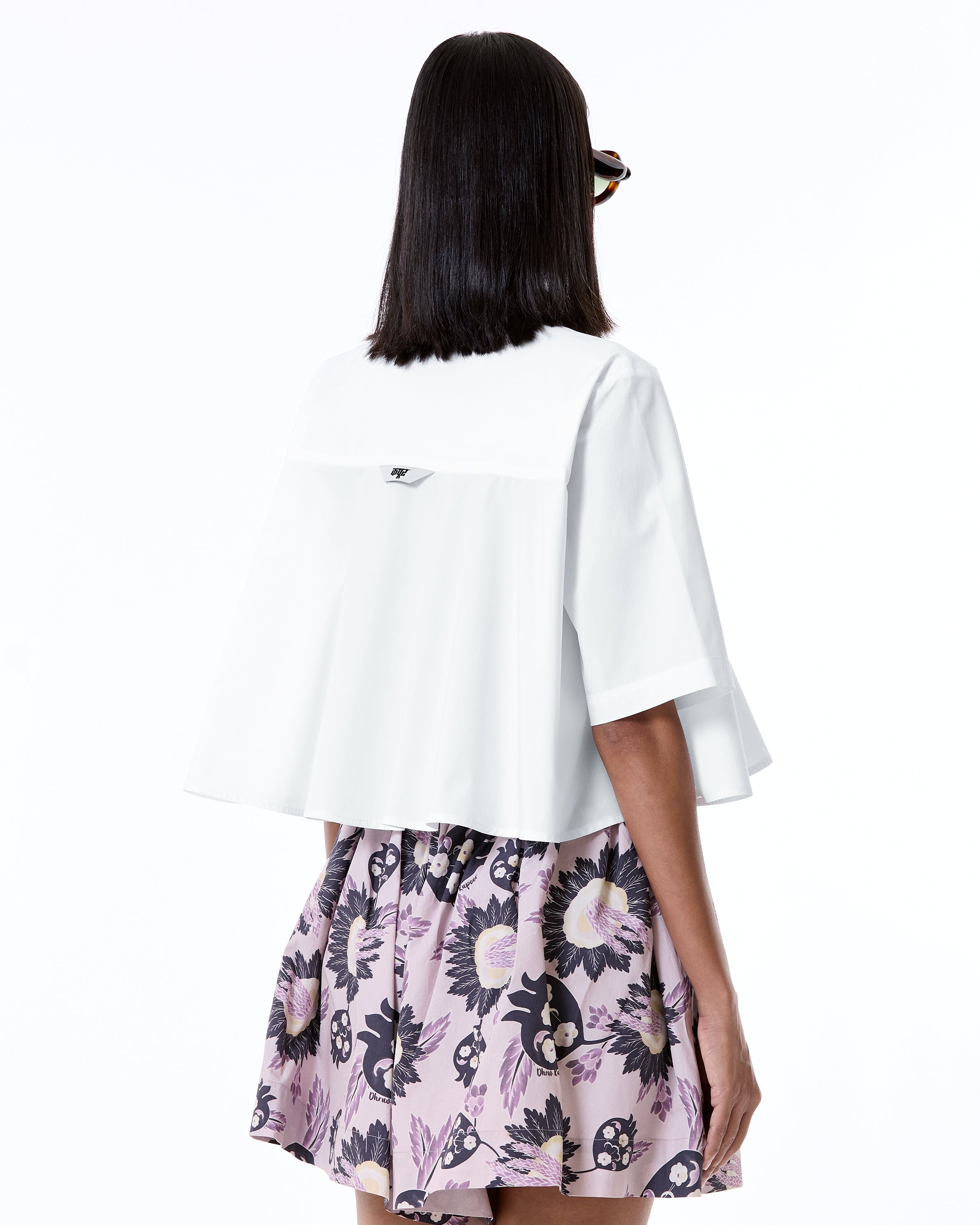 Flared Crop Shirt