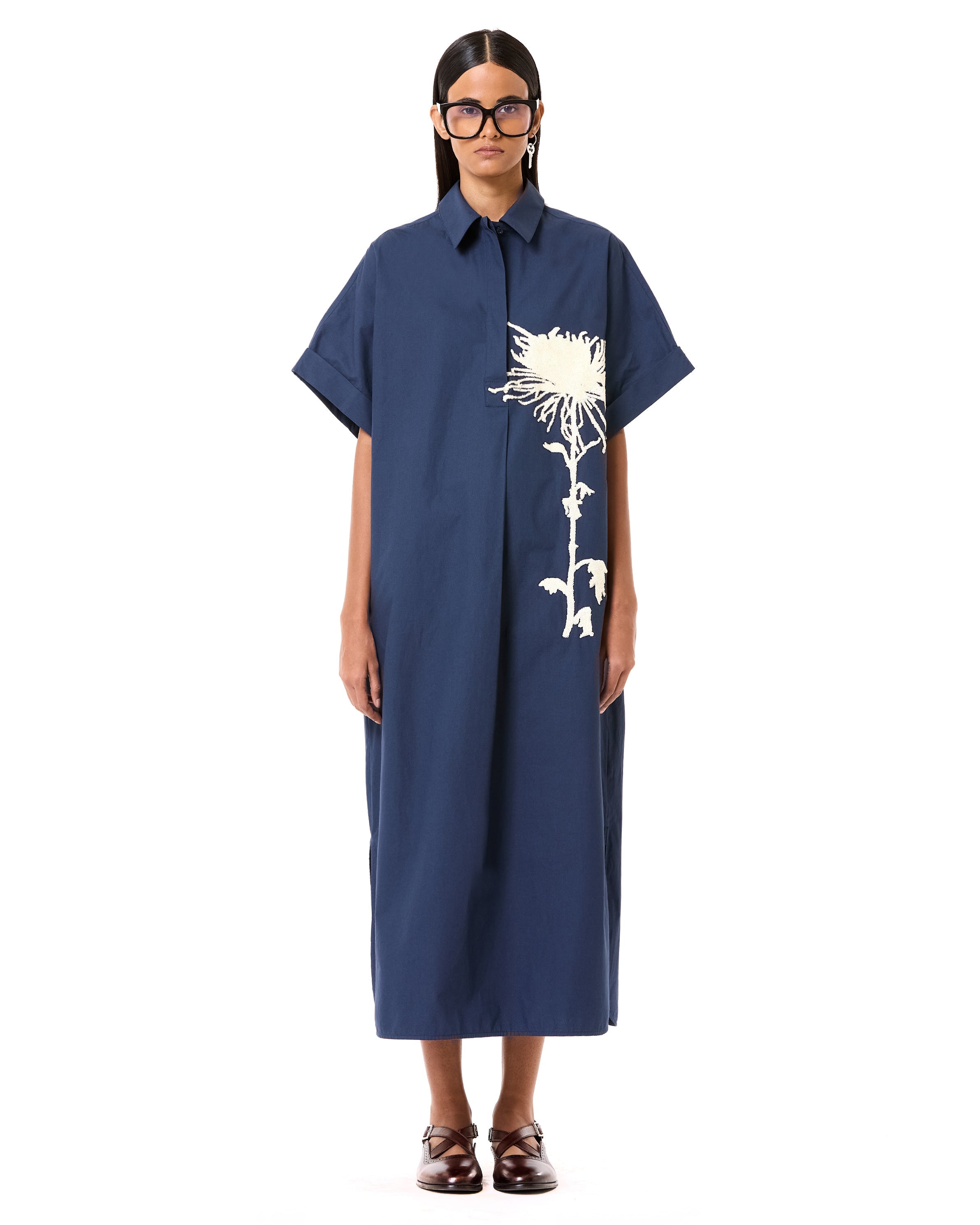 Half Polo Batwing Dress