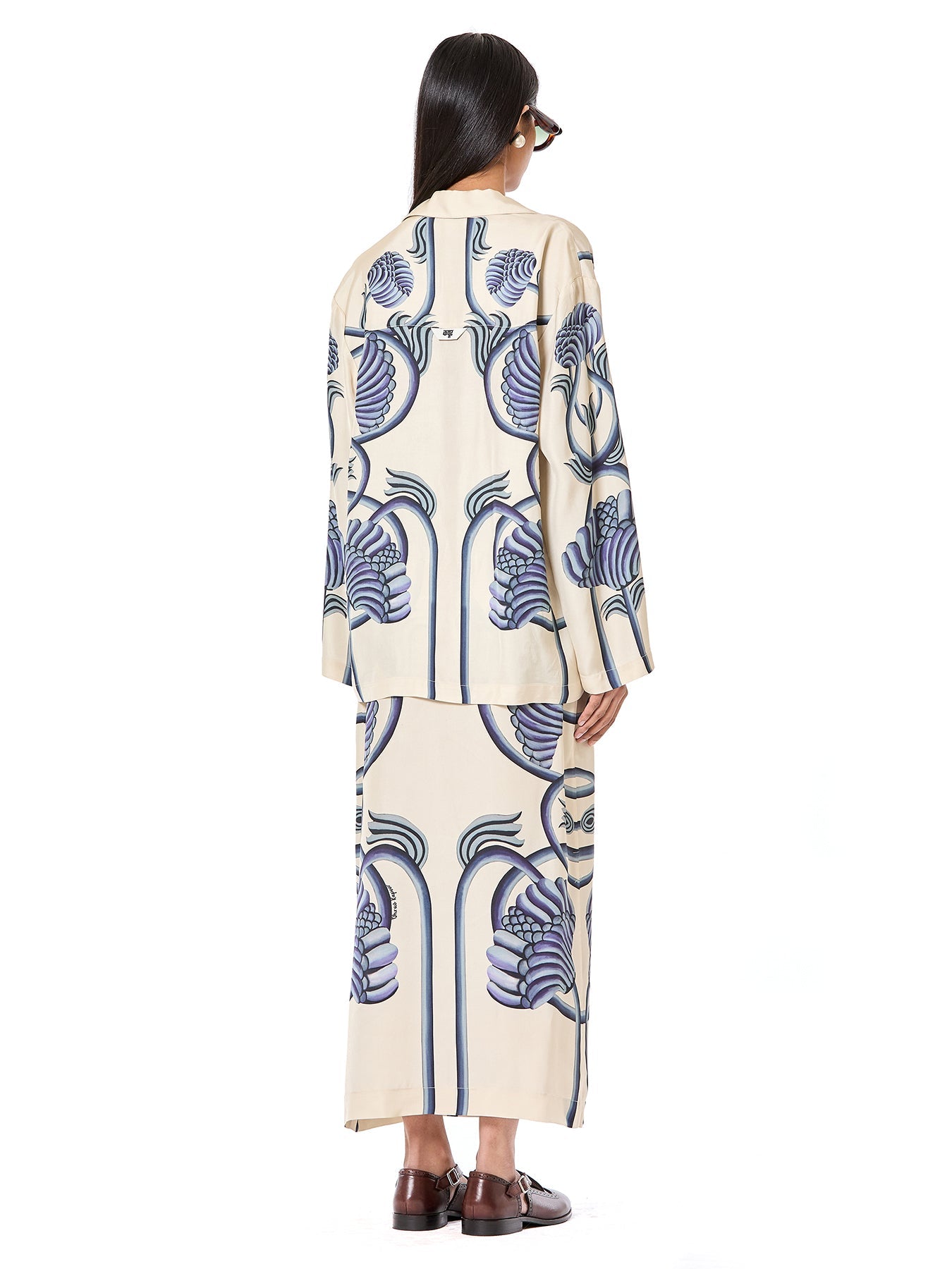 Draped Shirt Co-ord Set