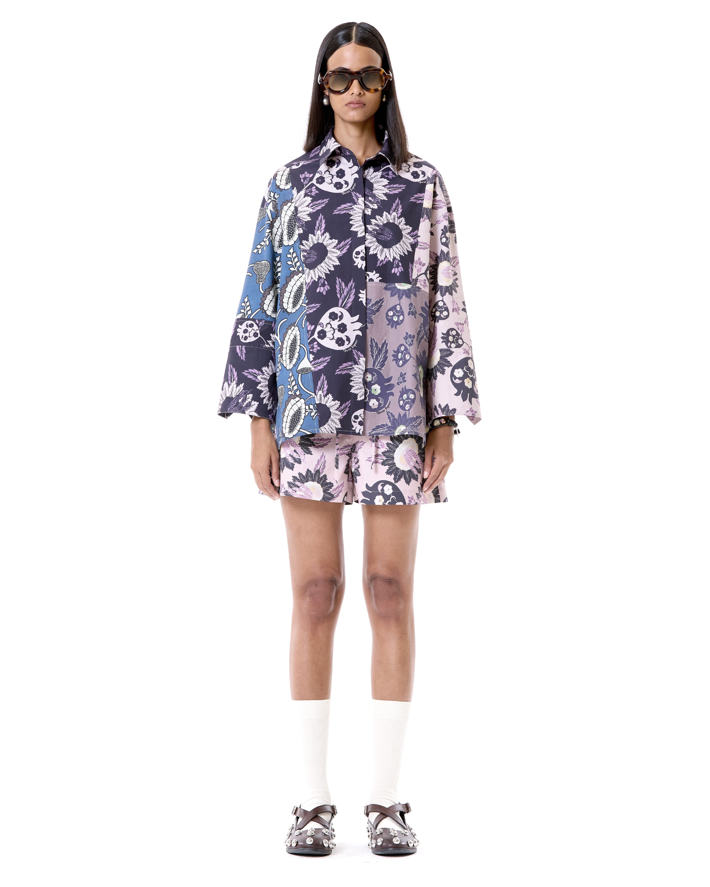 Paneled Shirt Co-ord Set