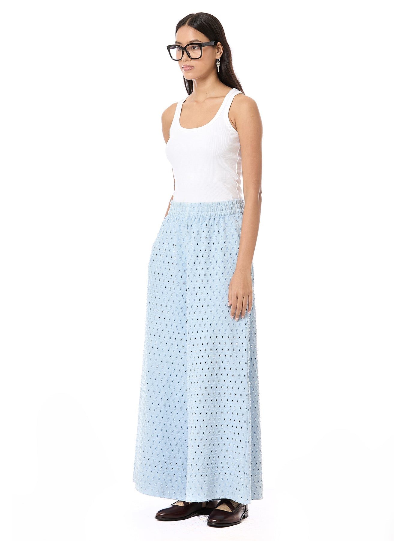 Punctured Flared Jeans