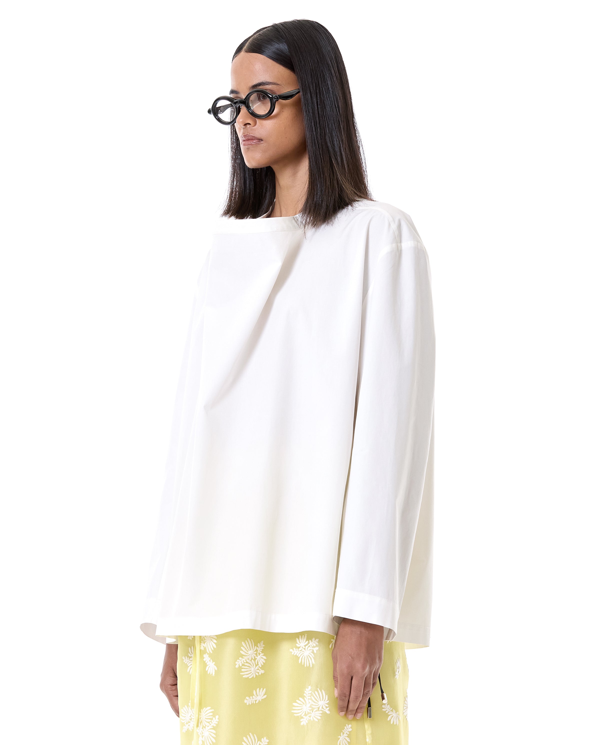 Mandarin Collar Draped Top