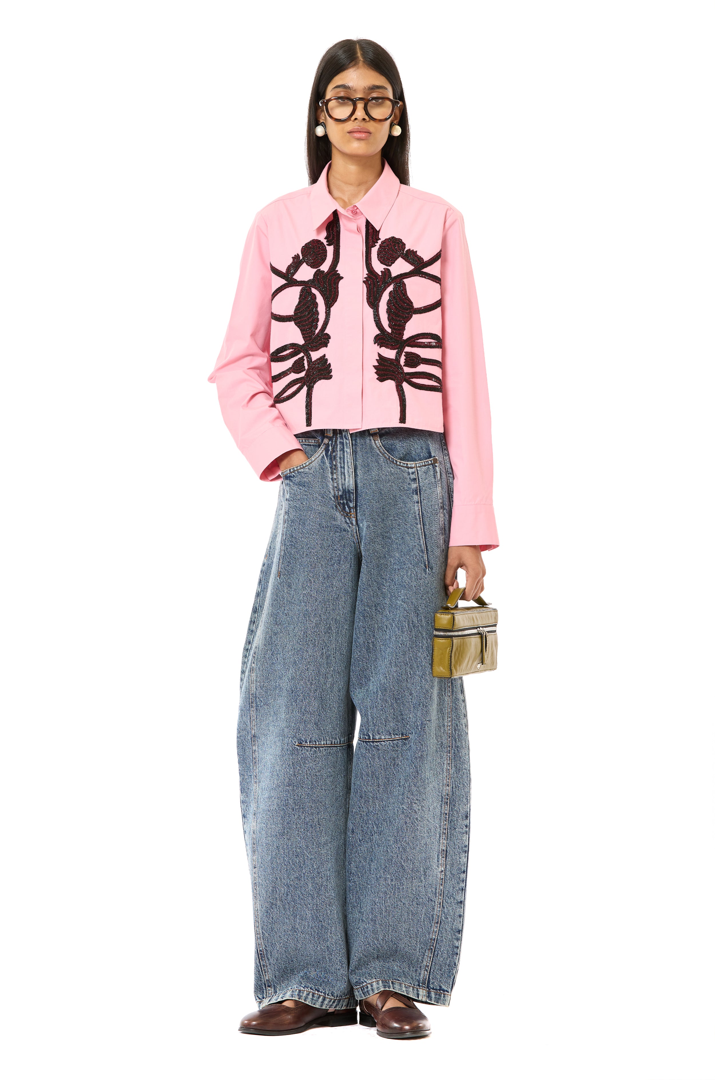 Handcrafted Cropped Shirt