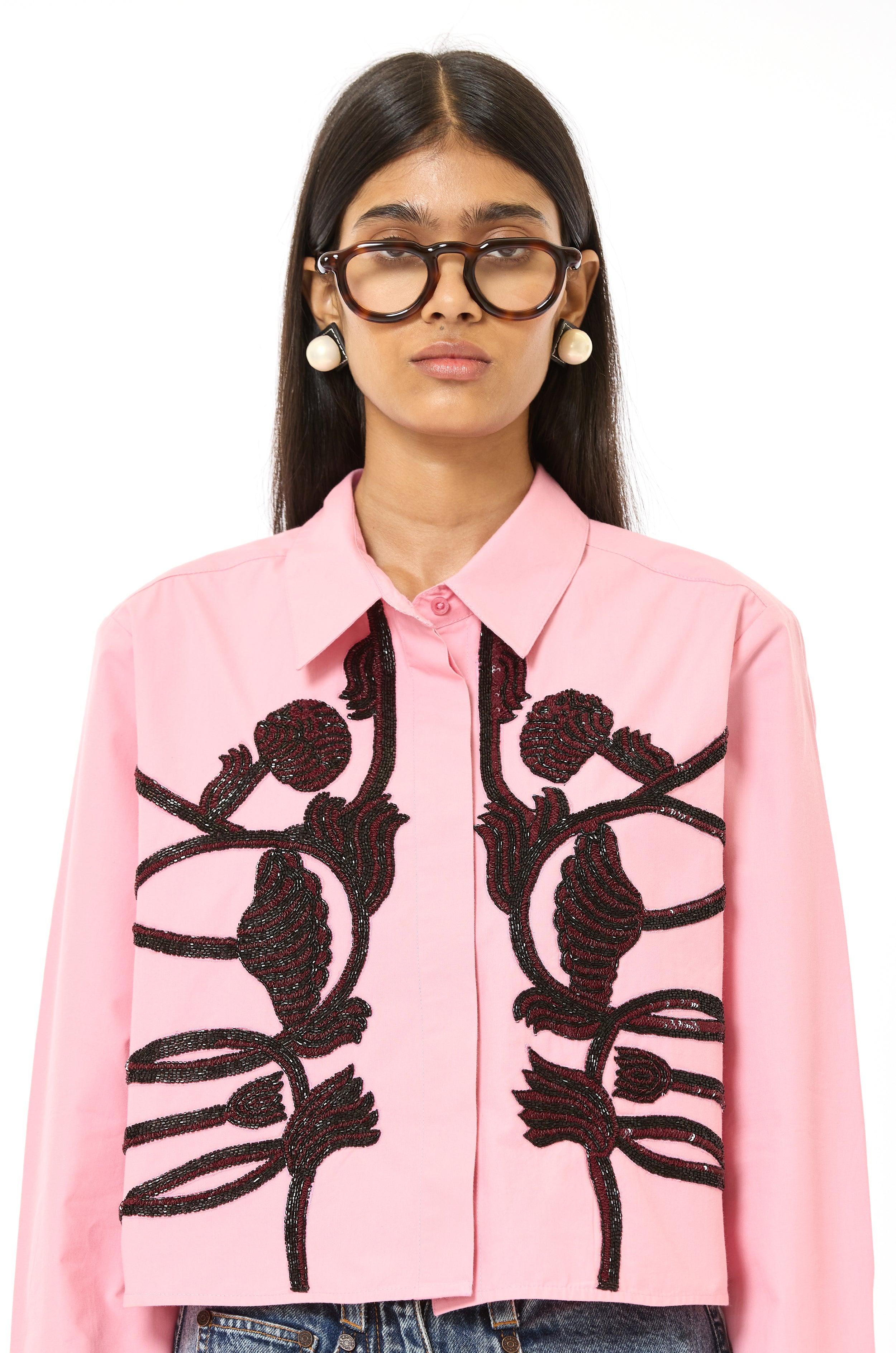 Handcrafted Cropped Shirt