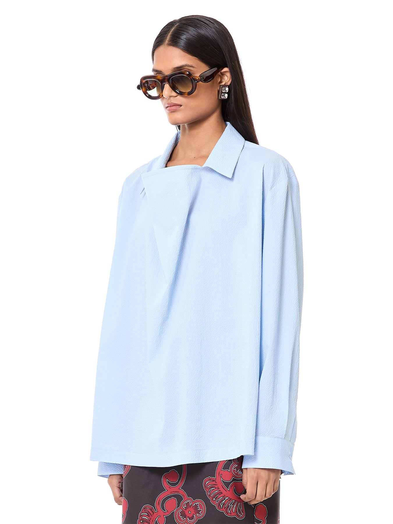 Draped Polo Shirt