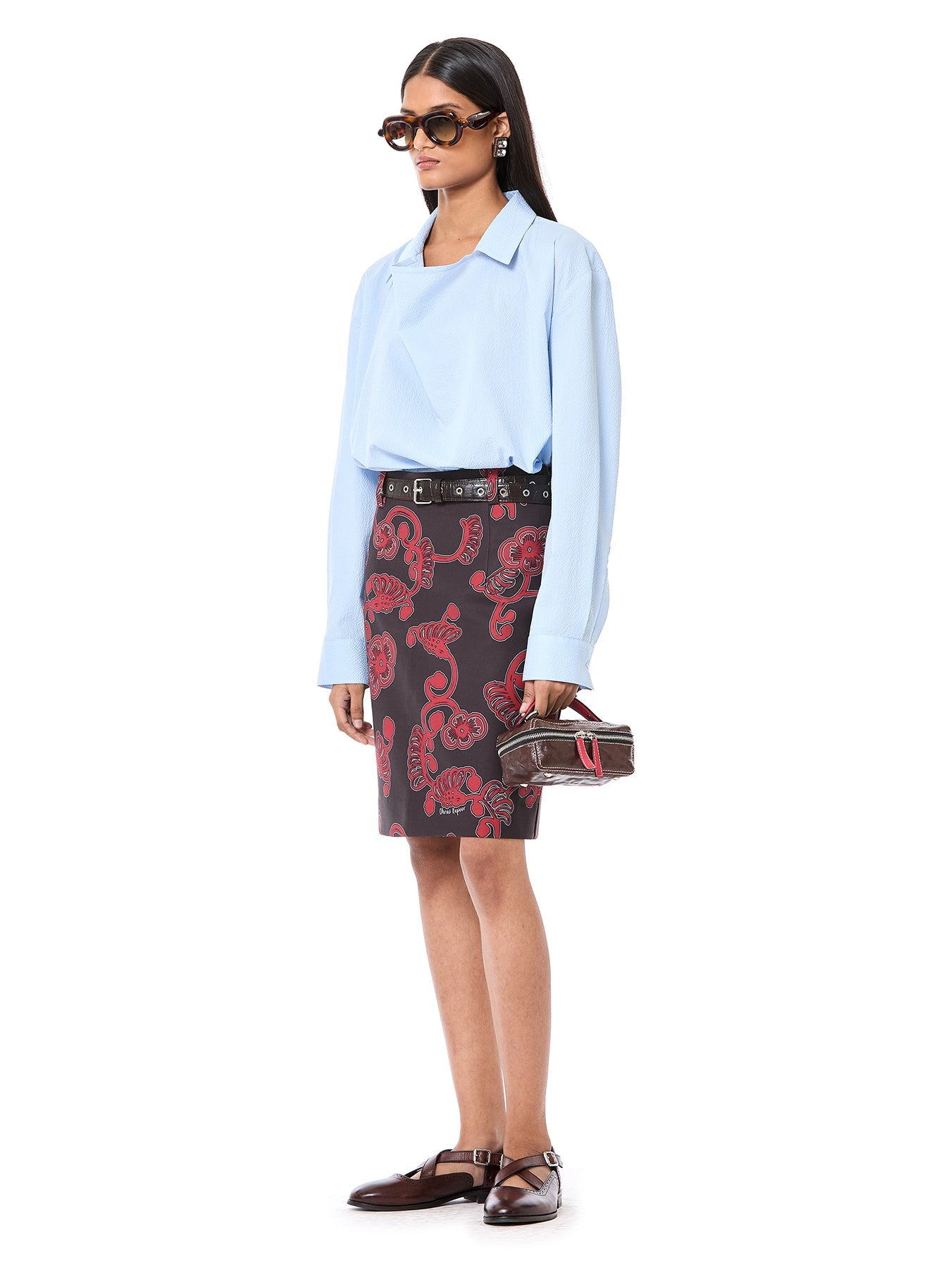 Draped Polo Shirt