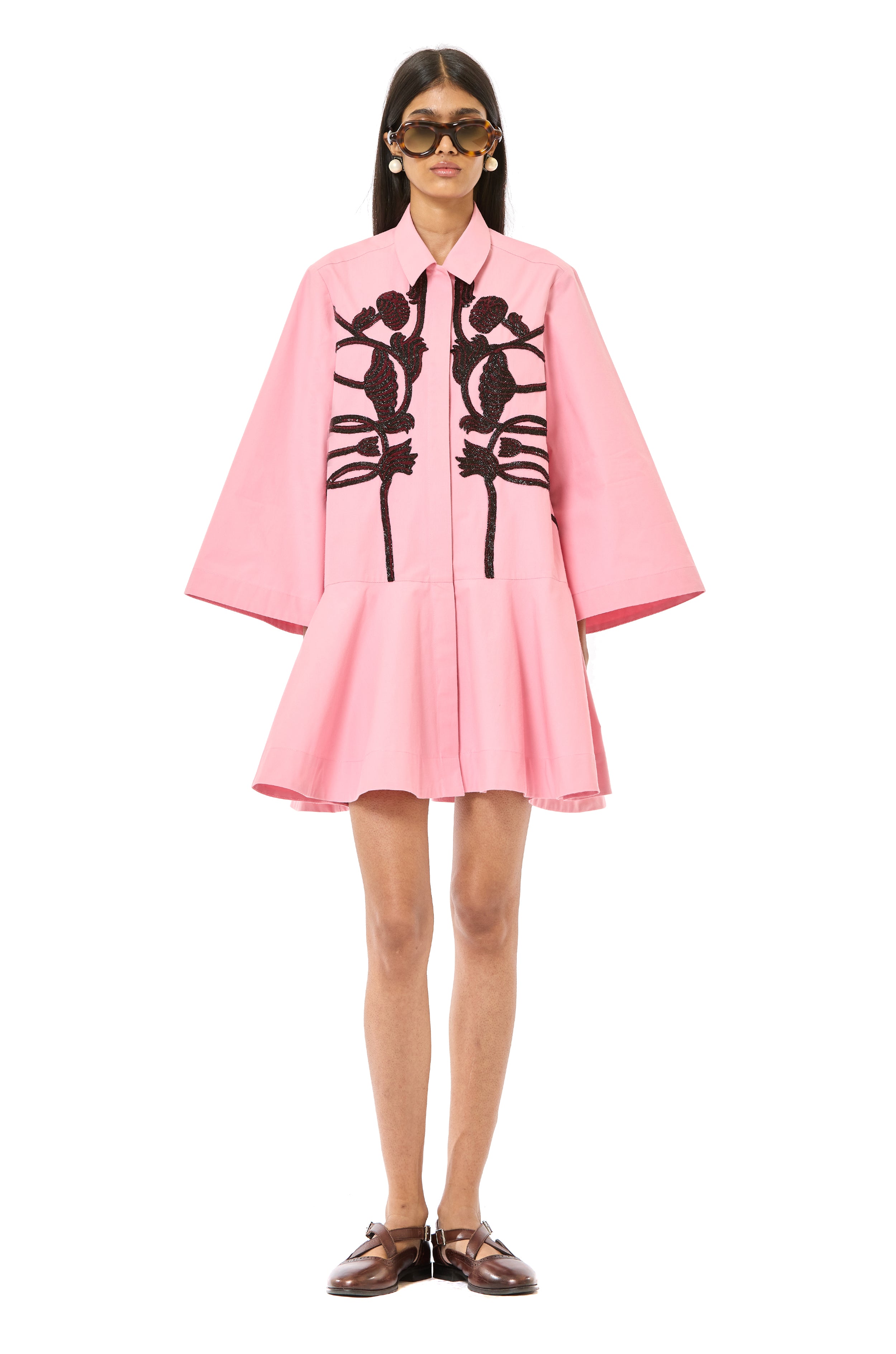 Handcrafted Flared Mini Dress