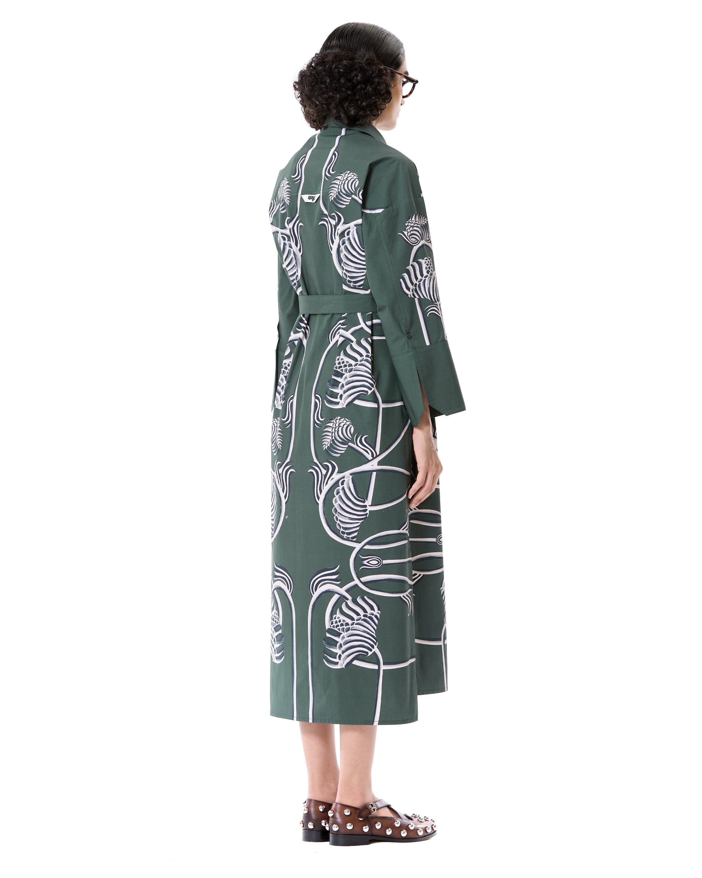Engineered Belted Dress