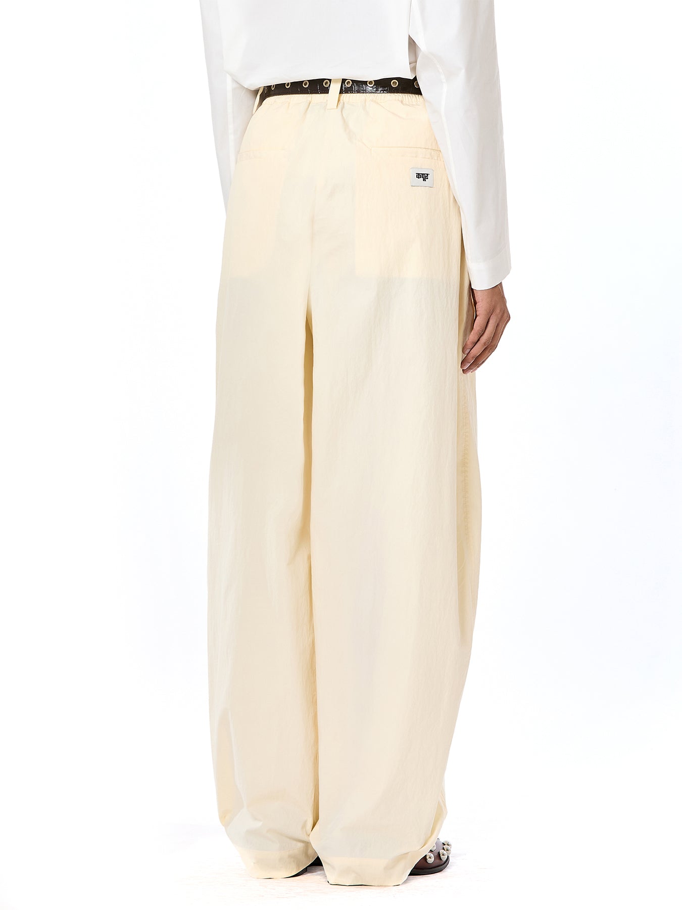 Pleated Barrel Pants