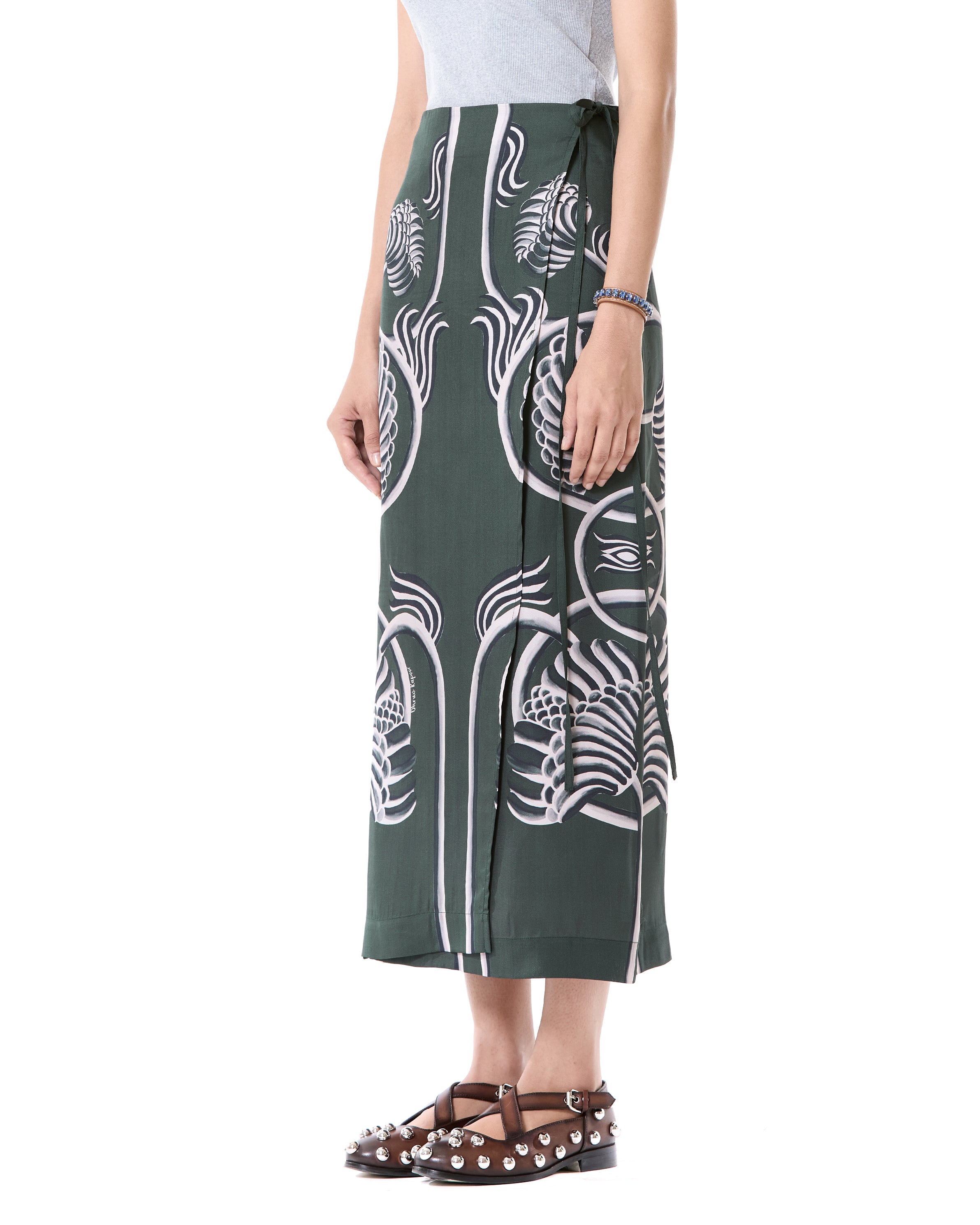 Engineered Wrap Skirt