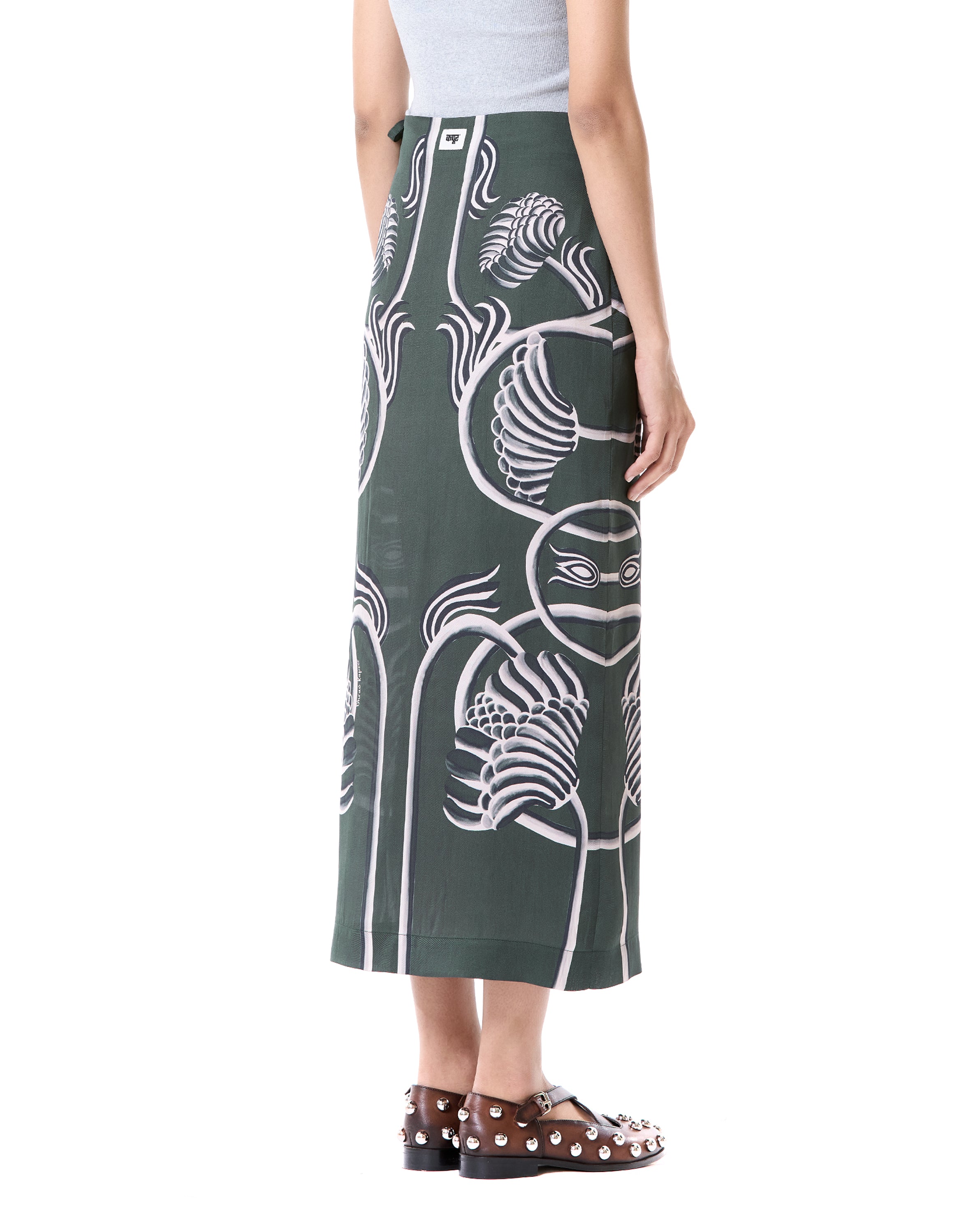 Engineered Wrap Skirt