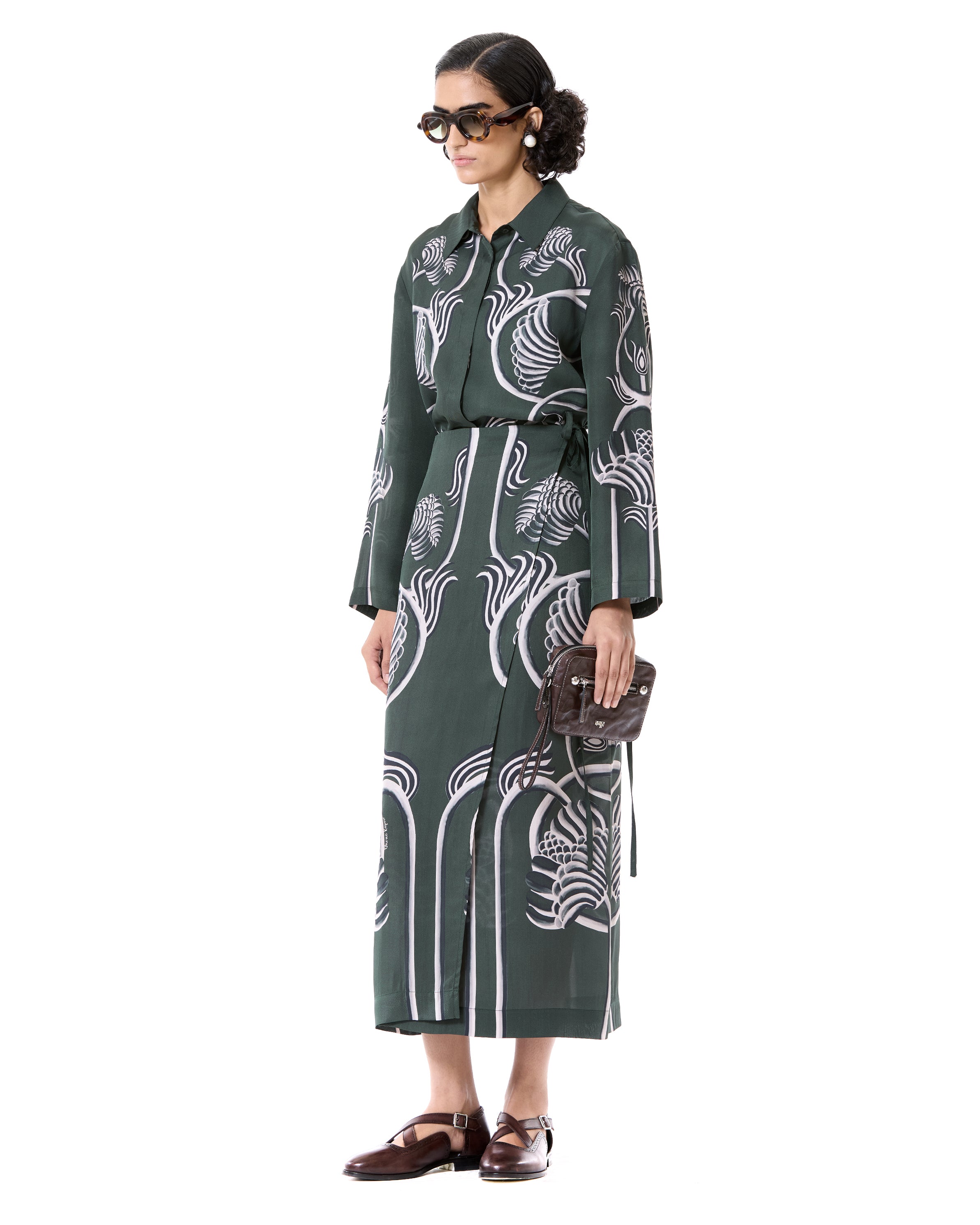 Engineered Wrap Skirt