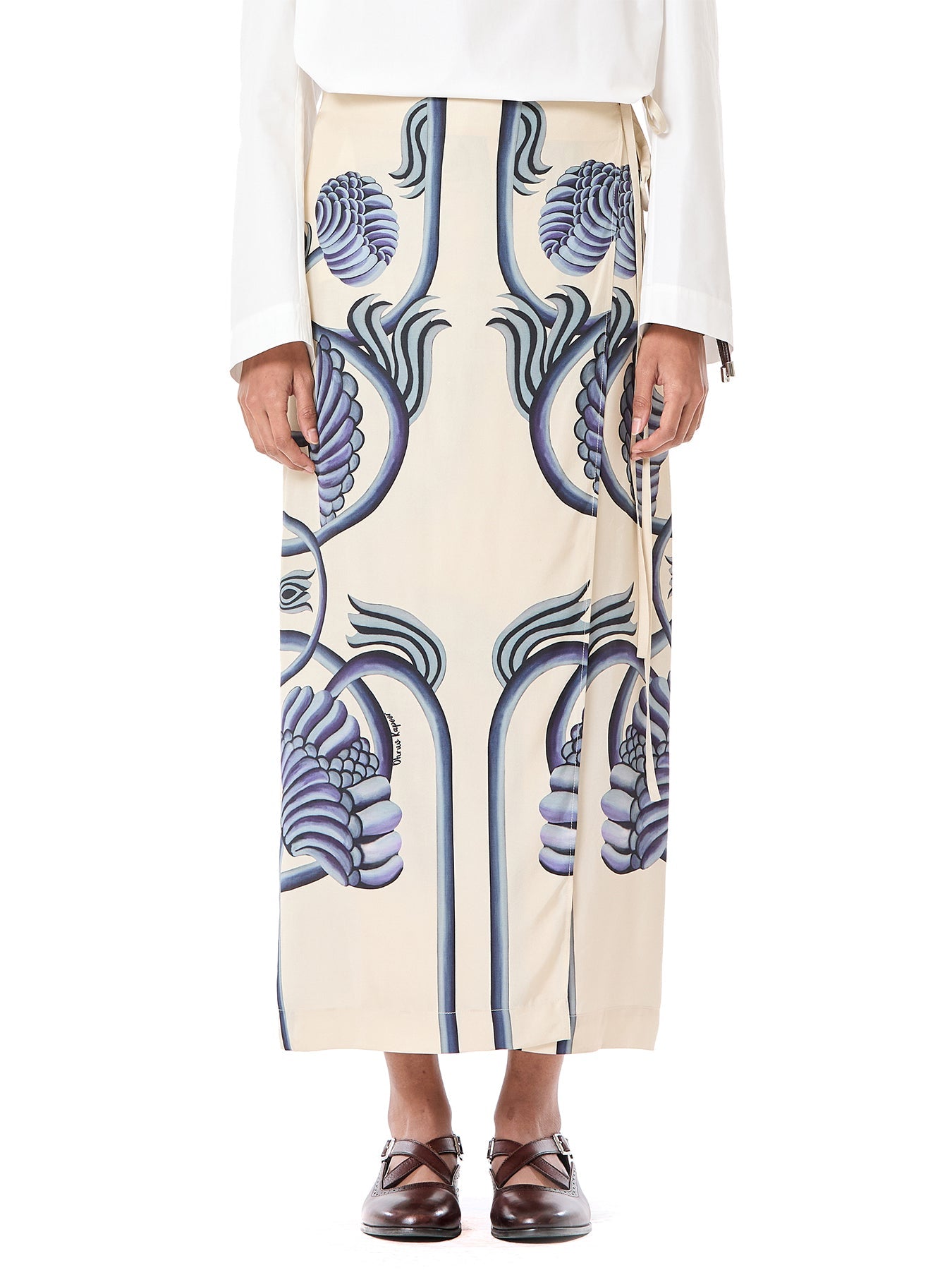 Engineered Wrap Skirt