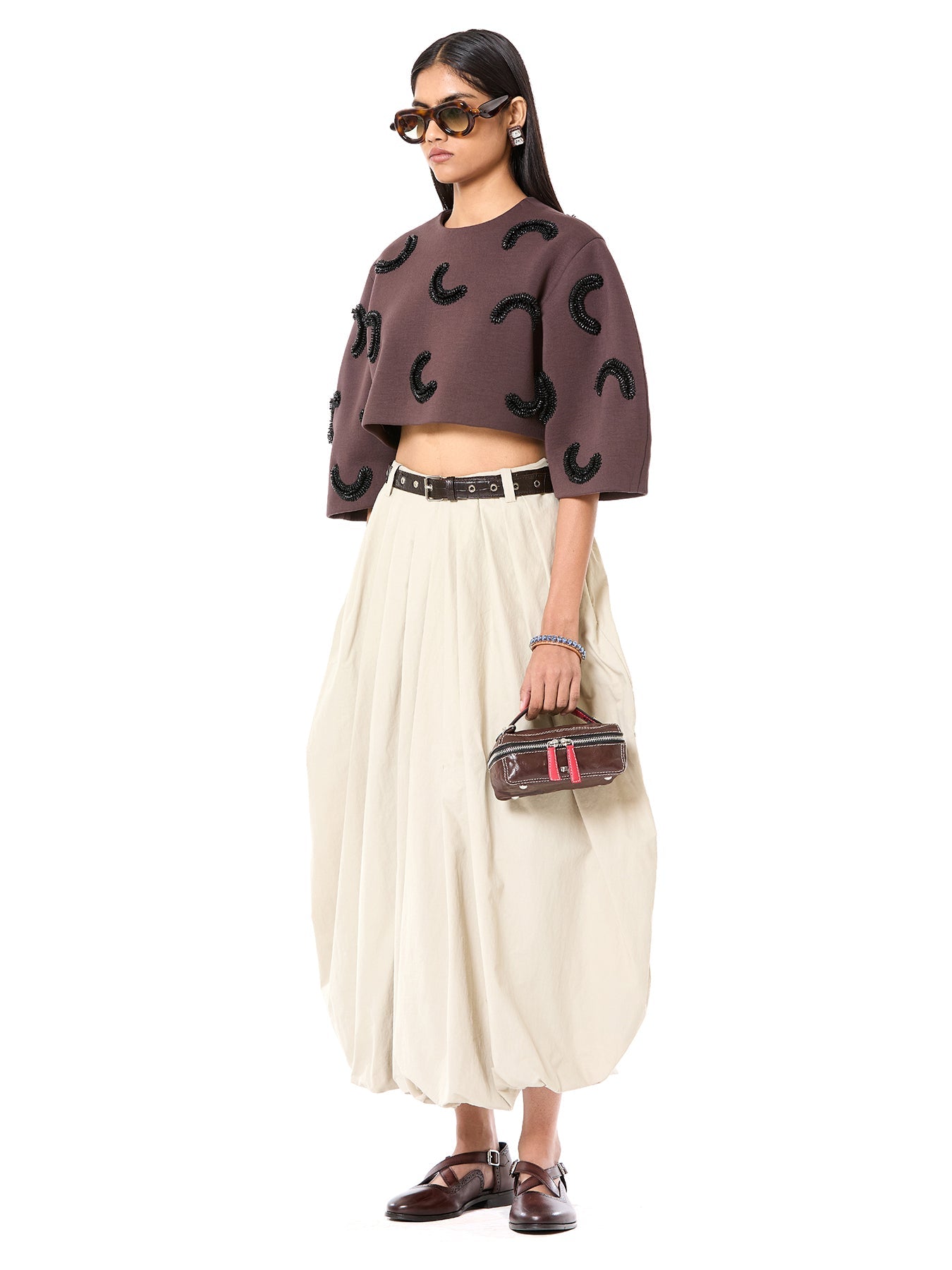 Draped Balloon Skirt