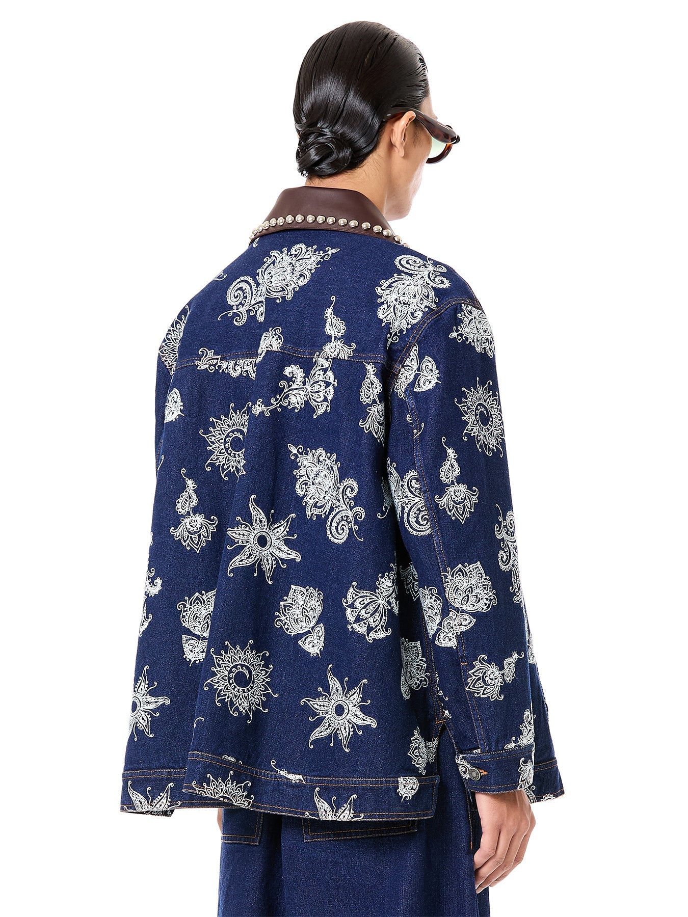 Mix Media Denim Jacket