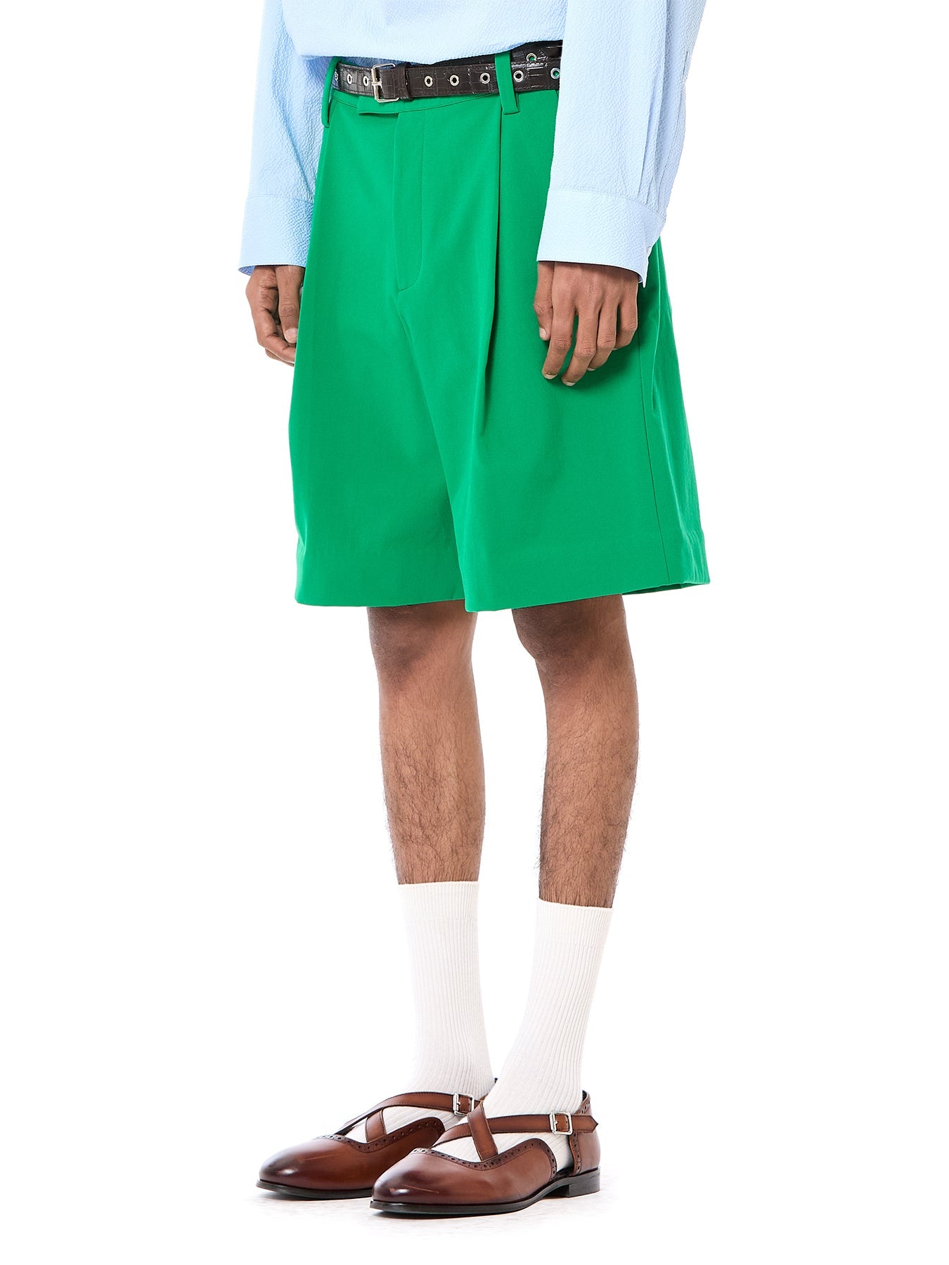 Pleated-Shorts