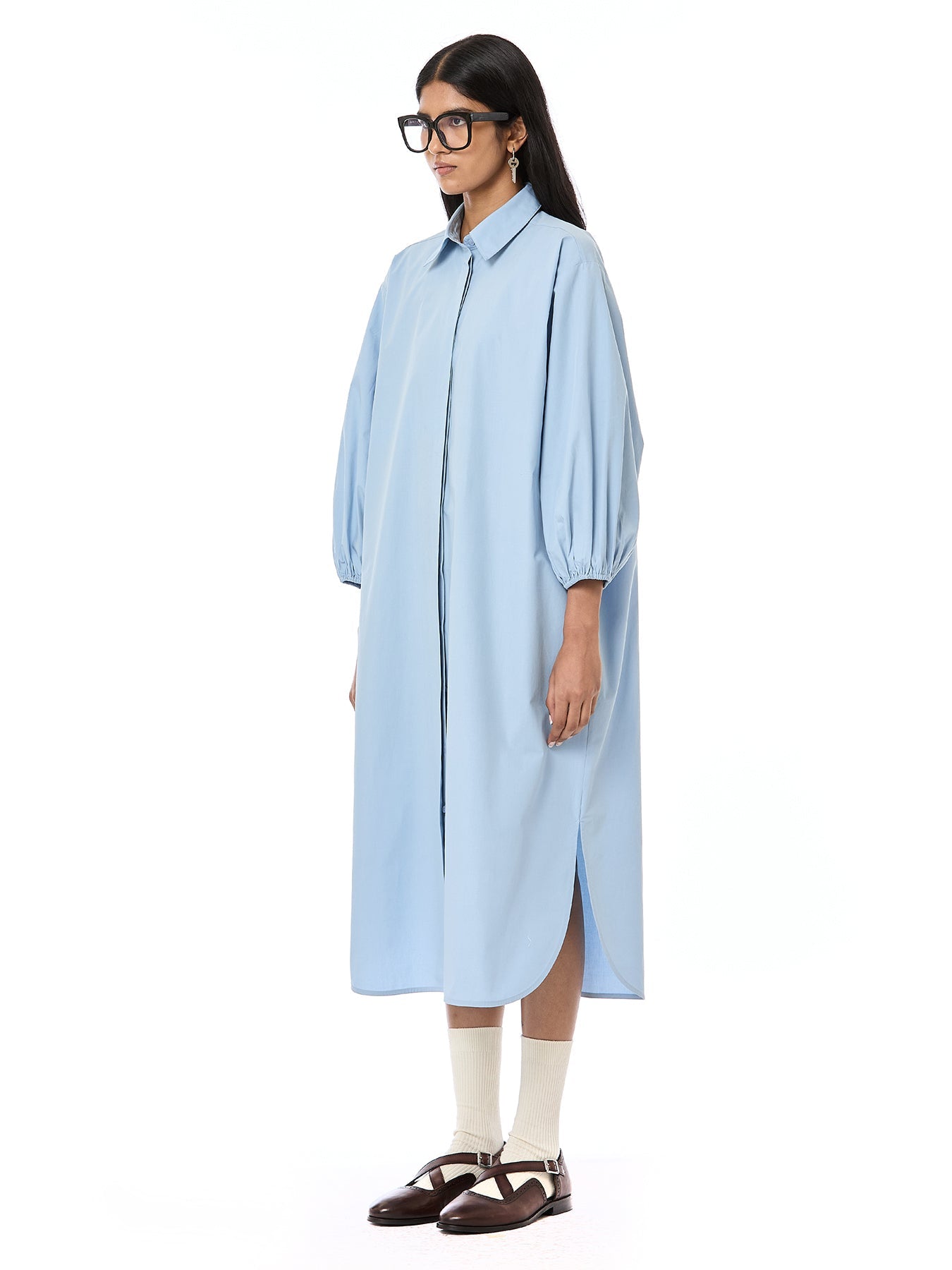 Solid Midi Dress