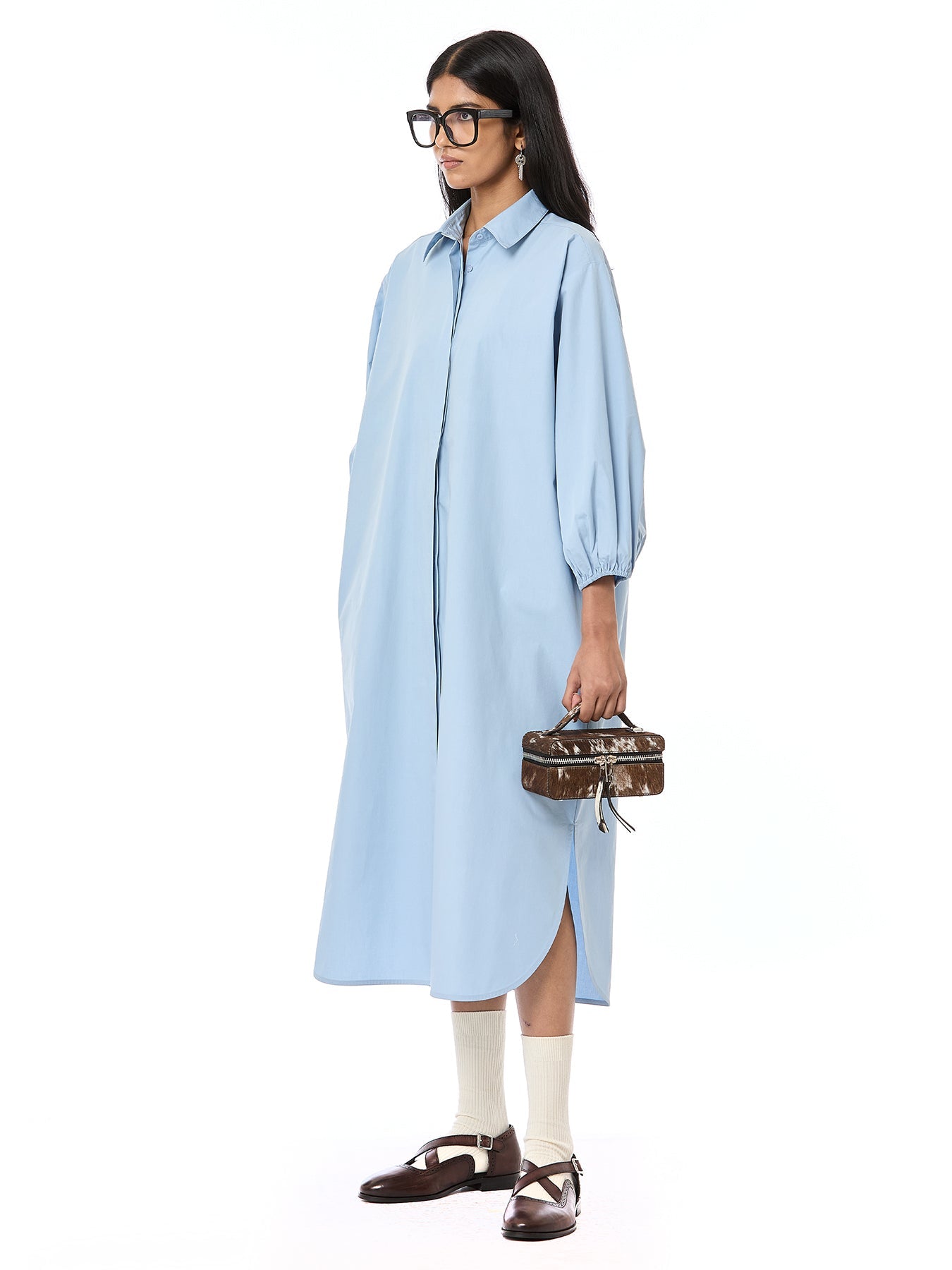 Solid Midi Dress