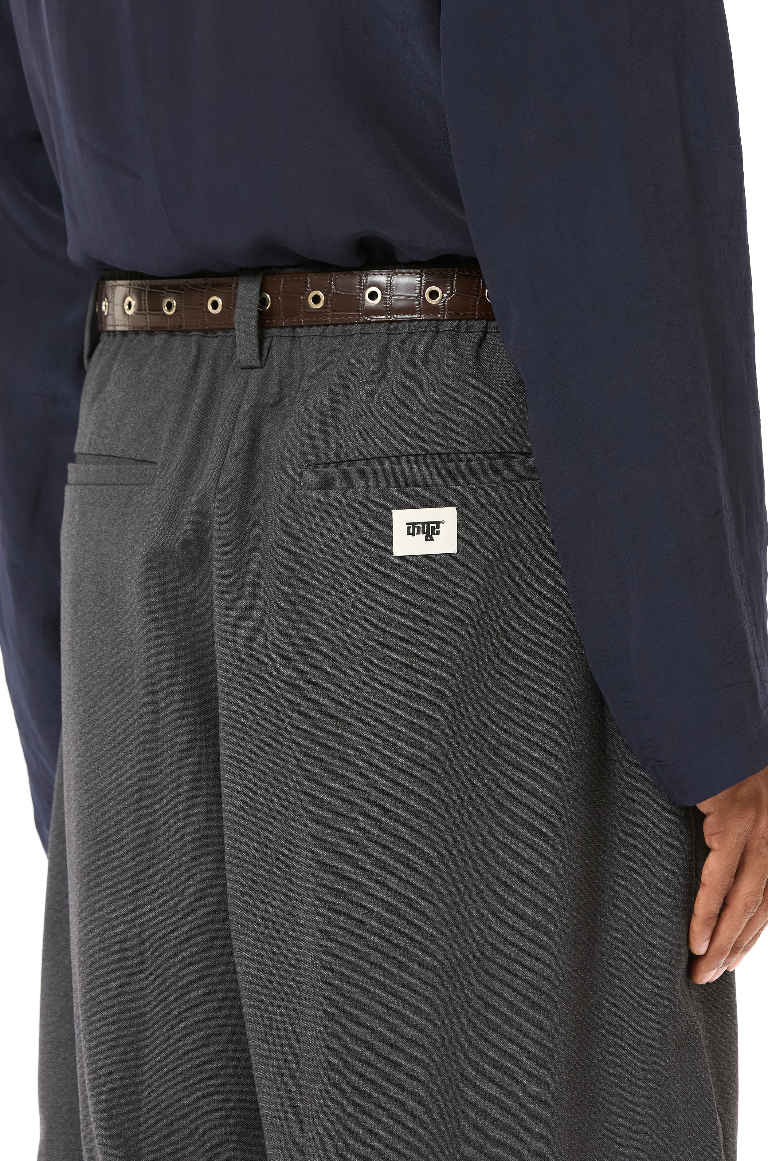 Pleated Barrel Pants