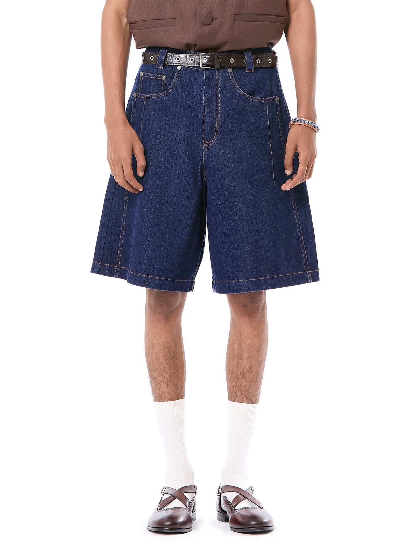 Paneled Barrel Shorts