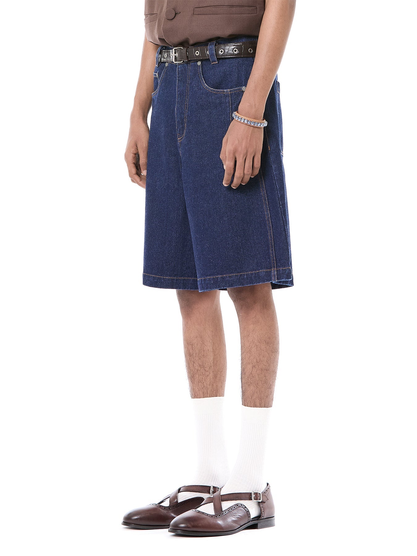 Paneled Barrel Shorts