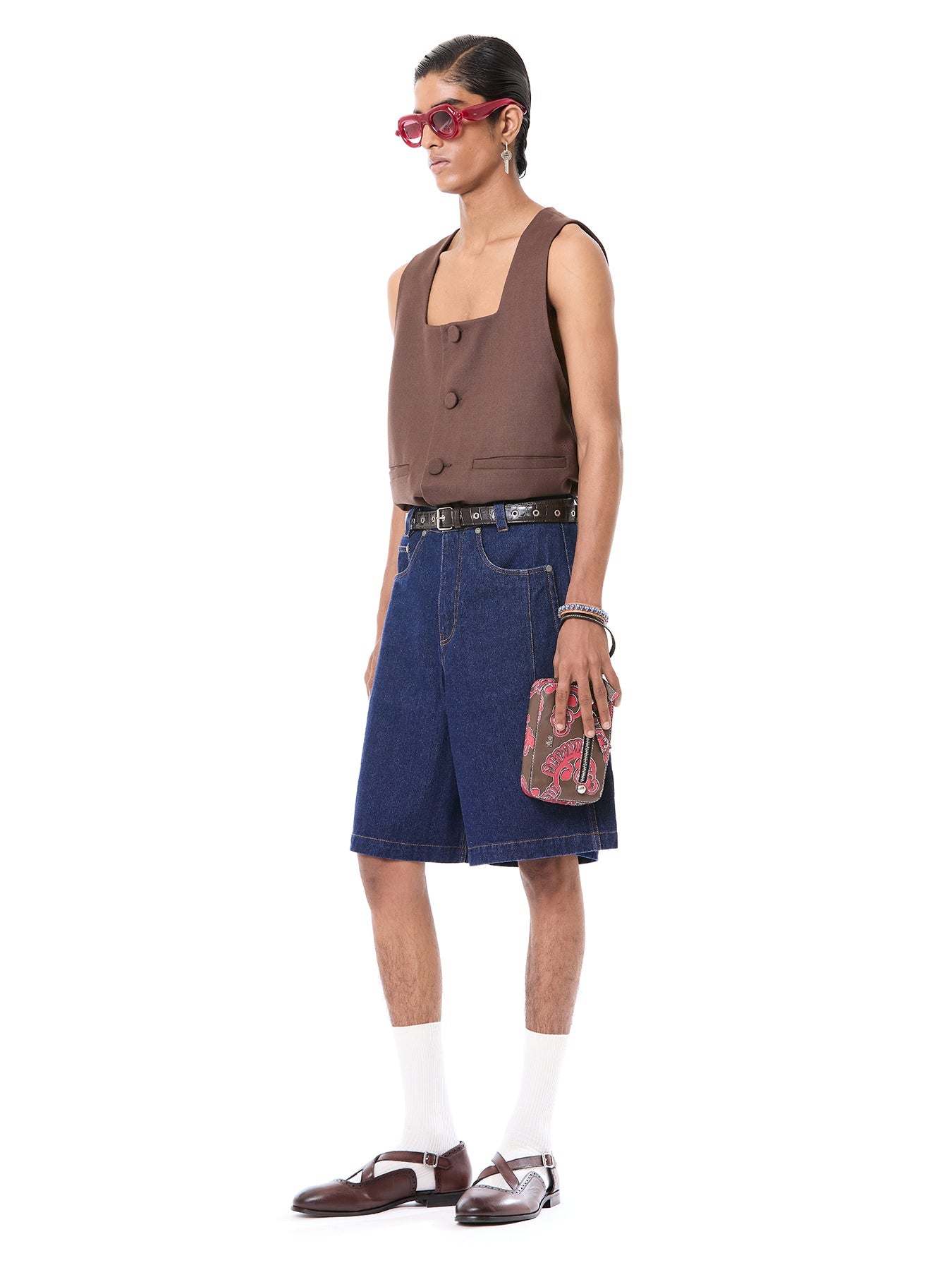 Paneled Barrel Shorts