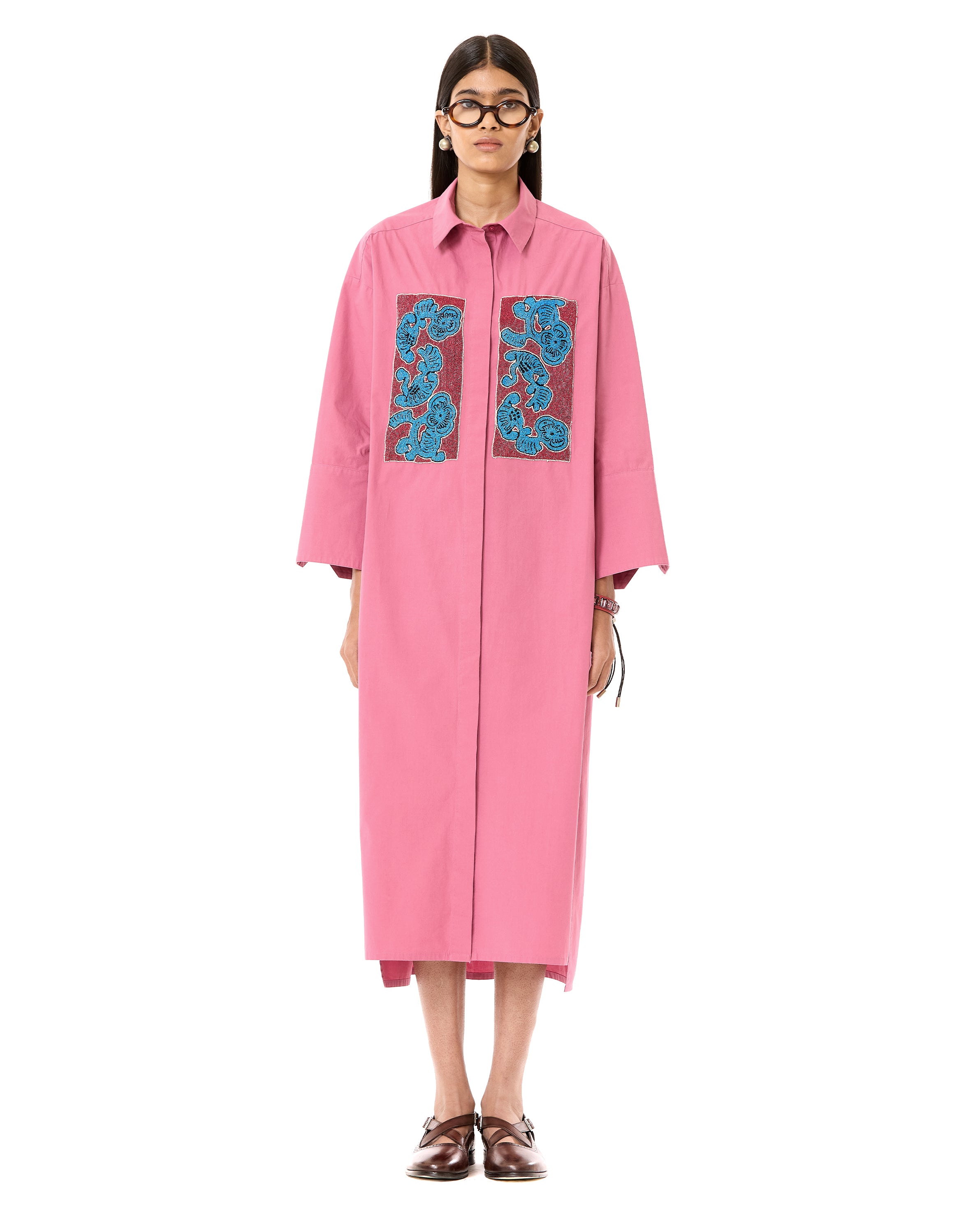 Handcrafted Belted Shirt Dress