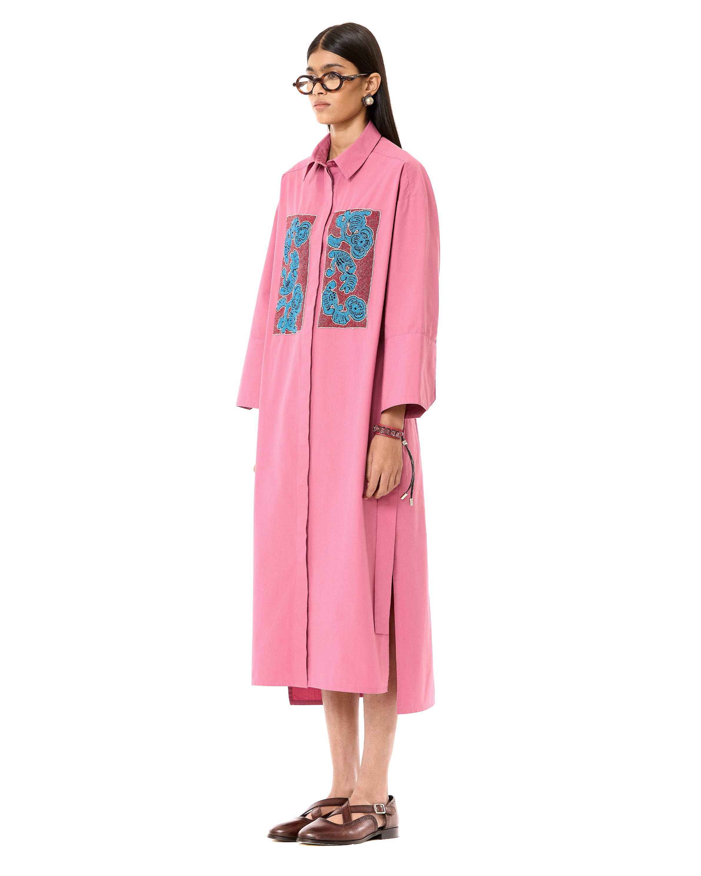 Handcrafted Belted Shirt Dress