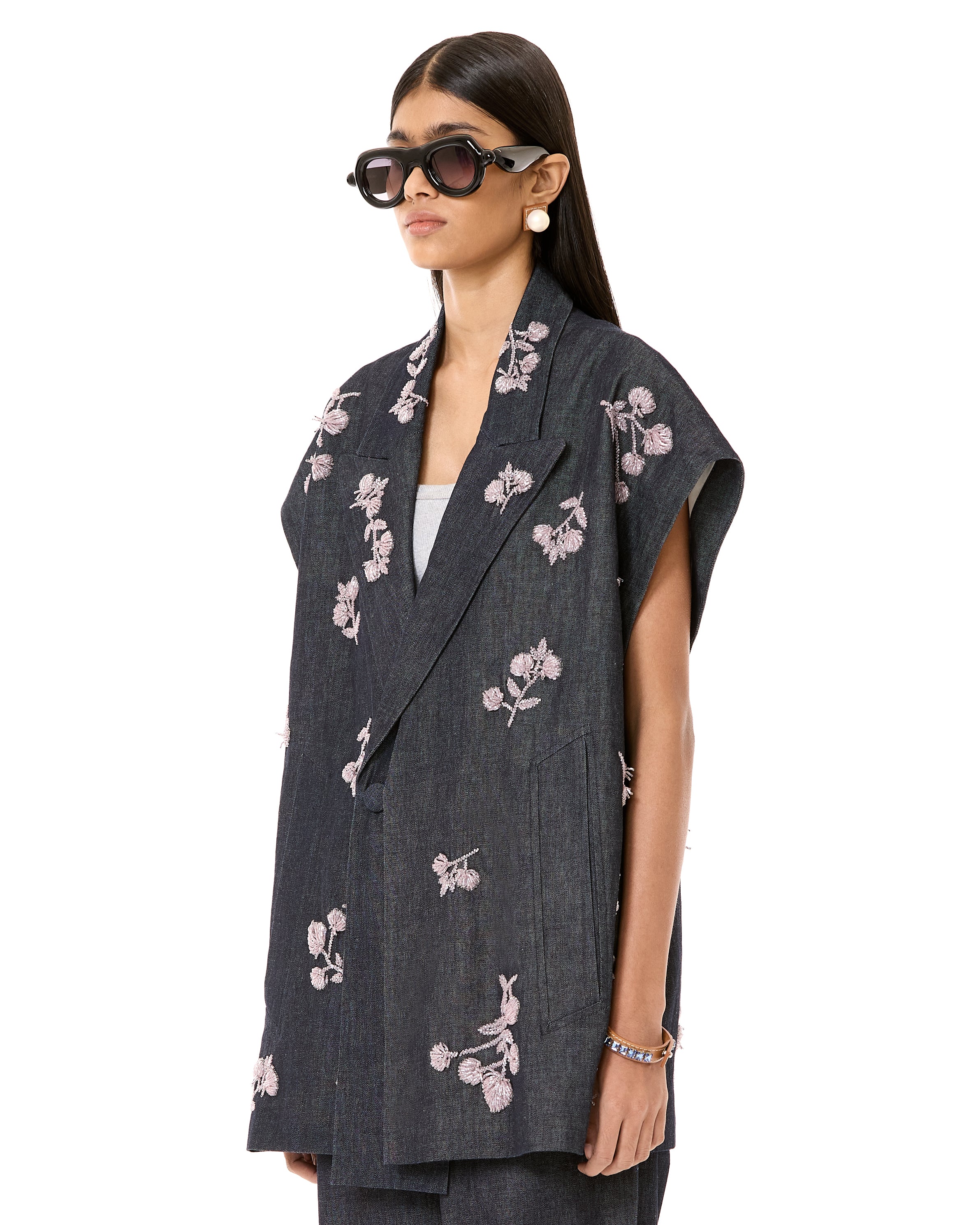 Handcrafted Double Lapel Blazer Vest