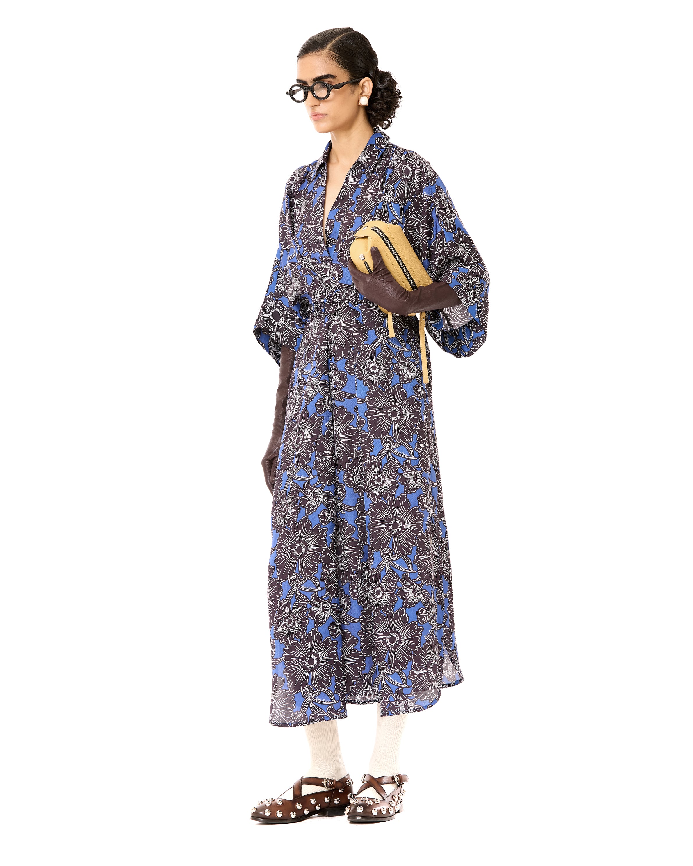 Crossover Printed Dress