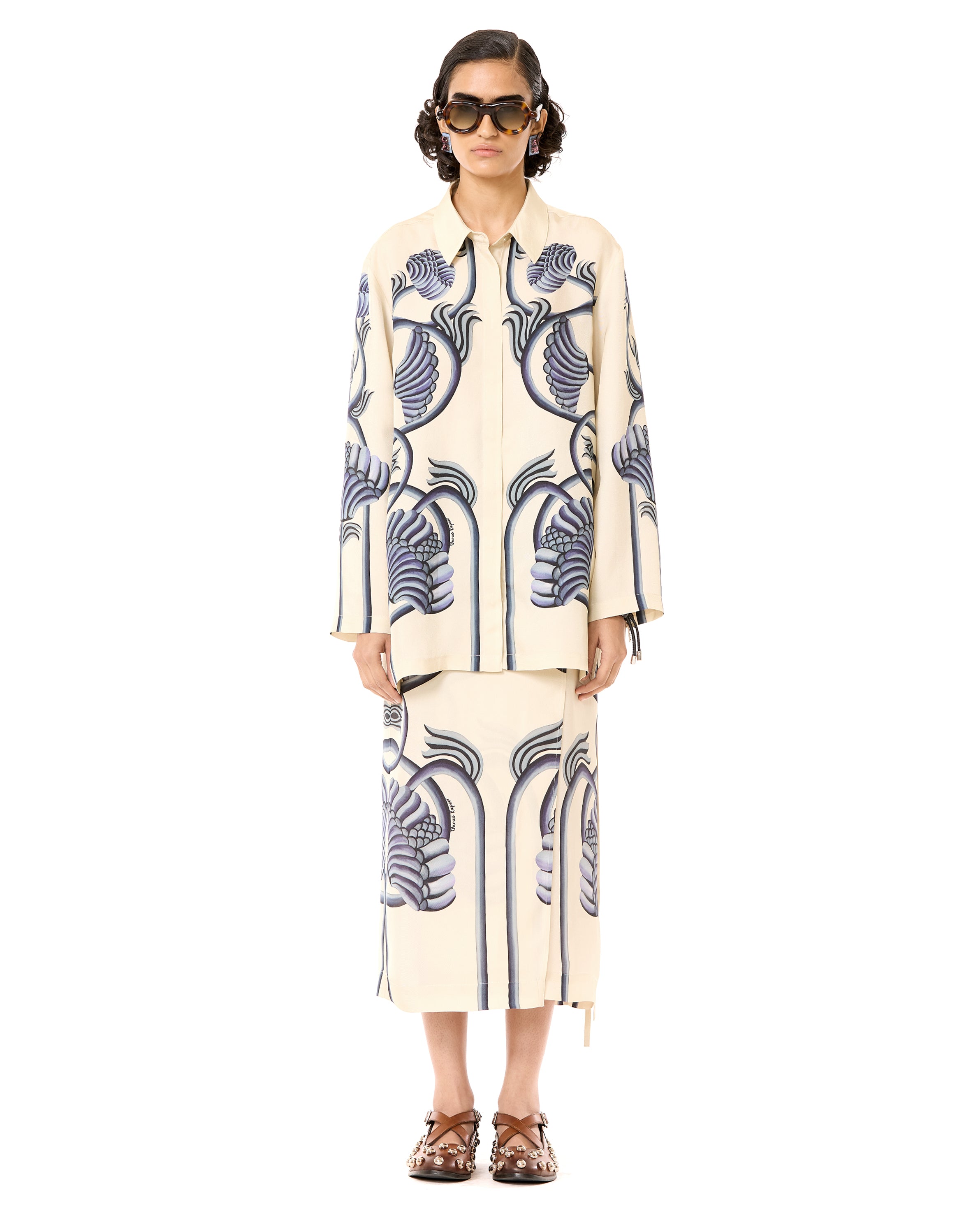 Engineered Draped Co-ord Set