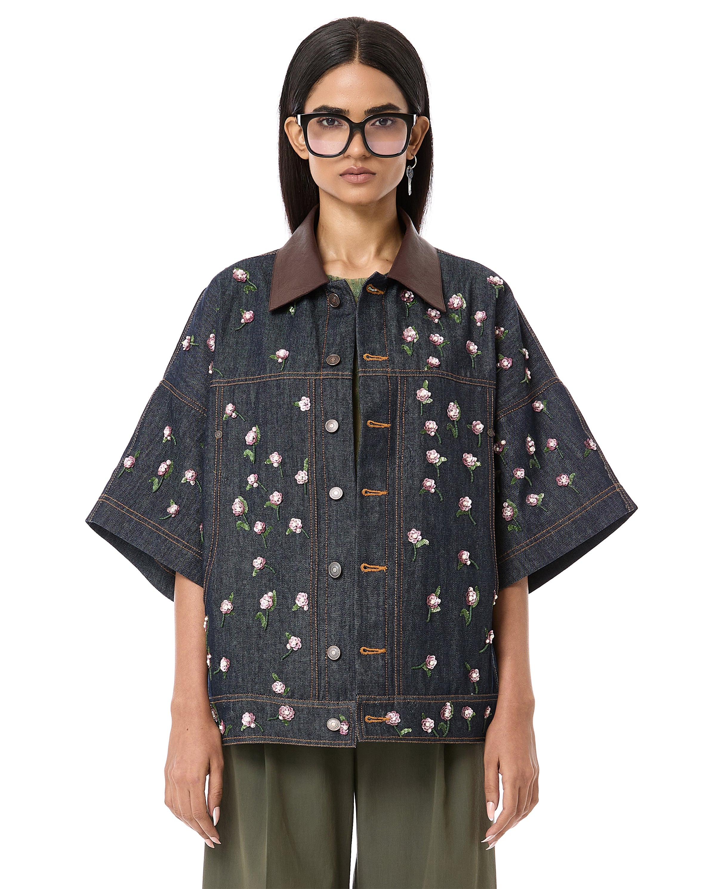 Handcrafted Mix Media Jacket