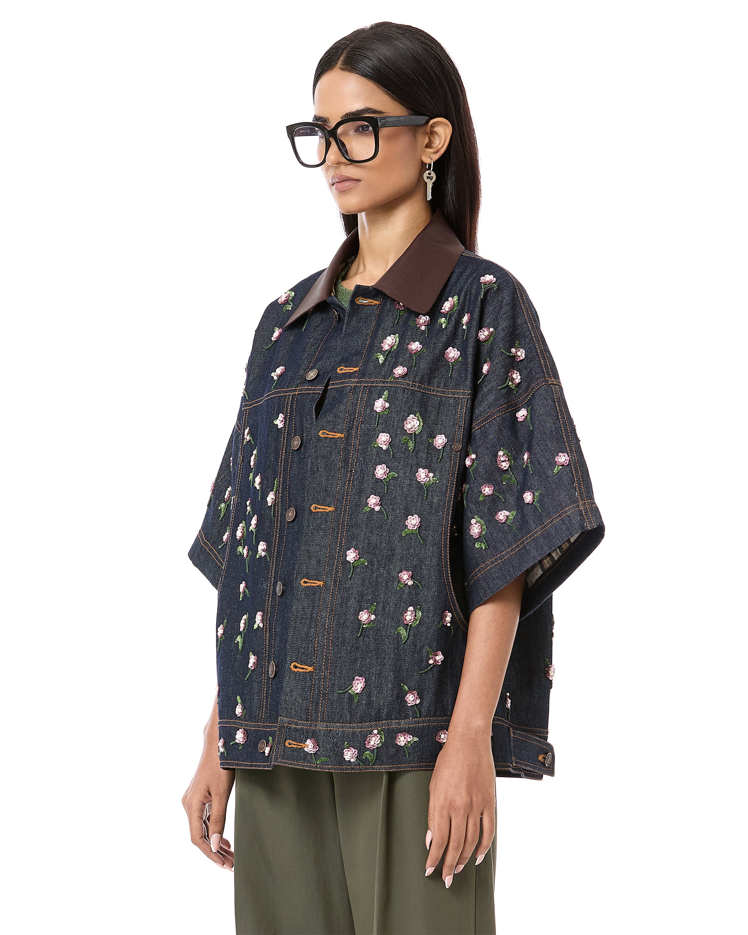 Handcrafted Mix Media Jacket