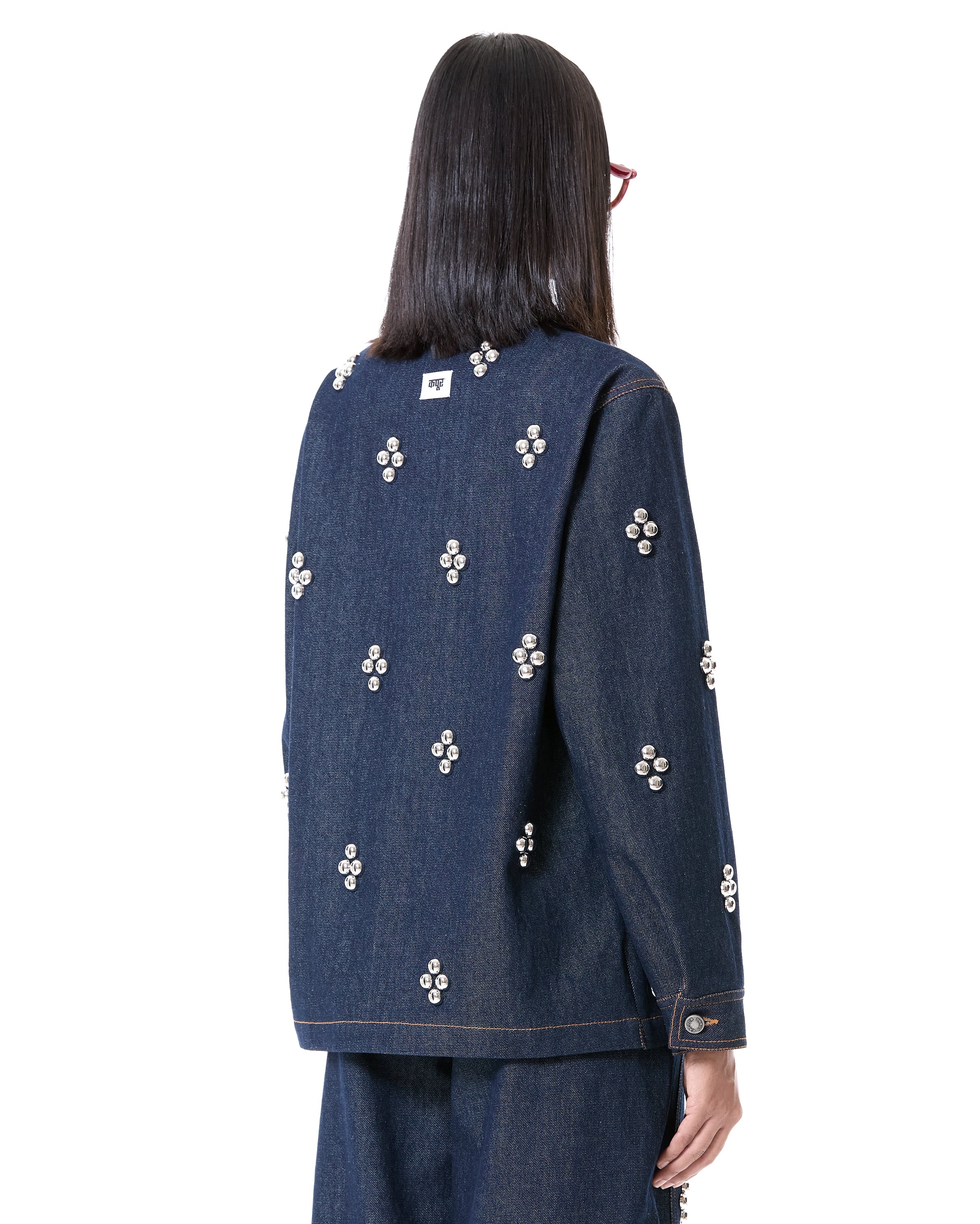 Studded Mix Media Shacket