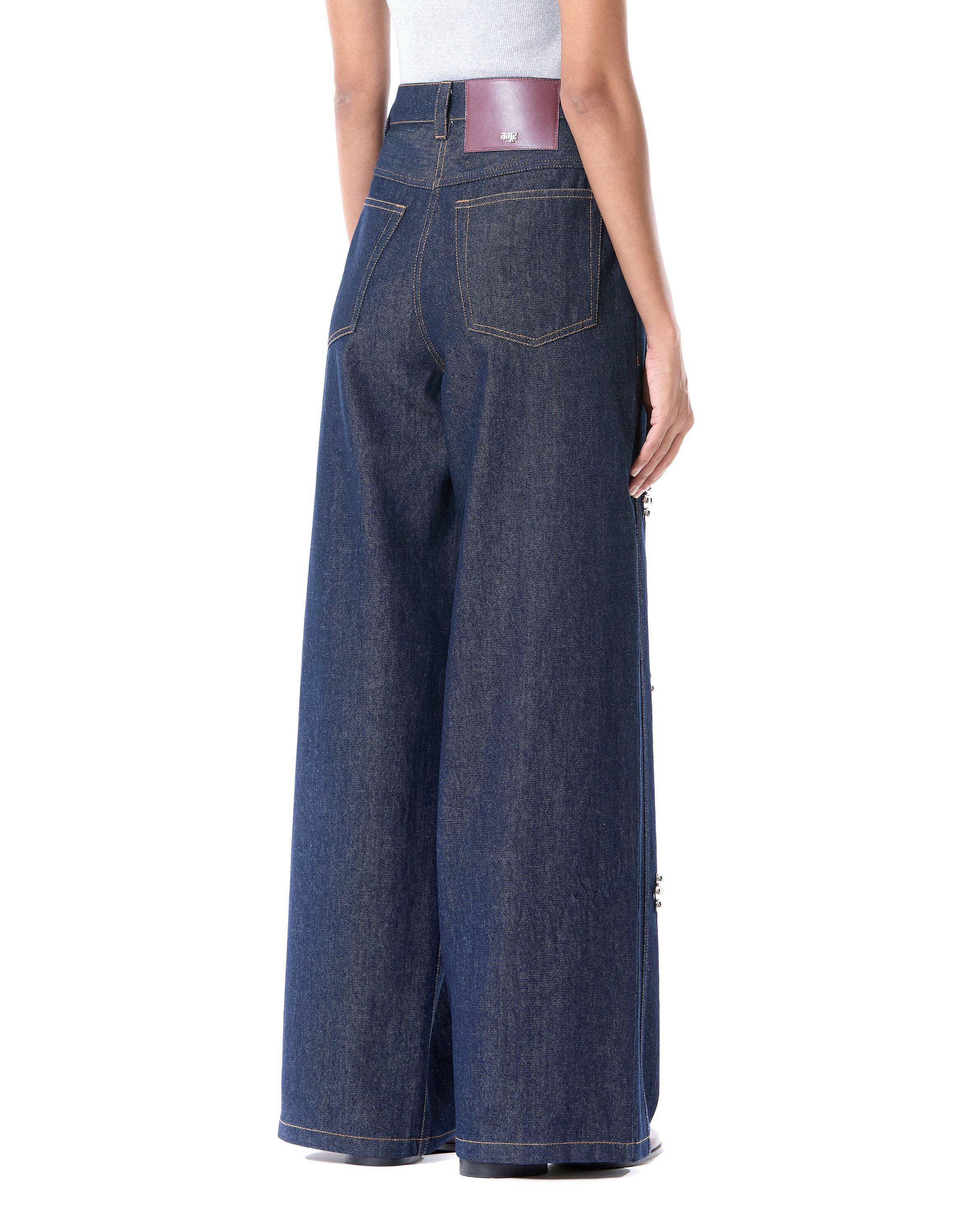 Studded Wide Leg Jeans
