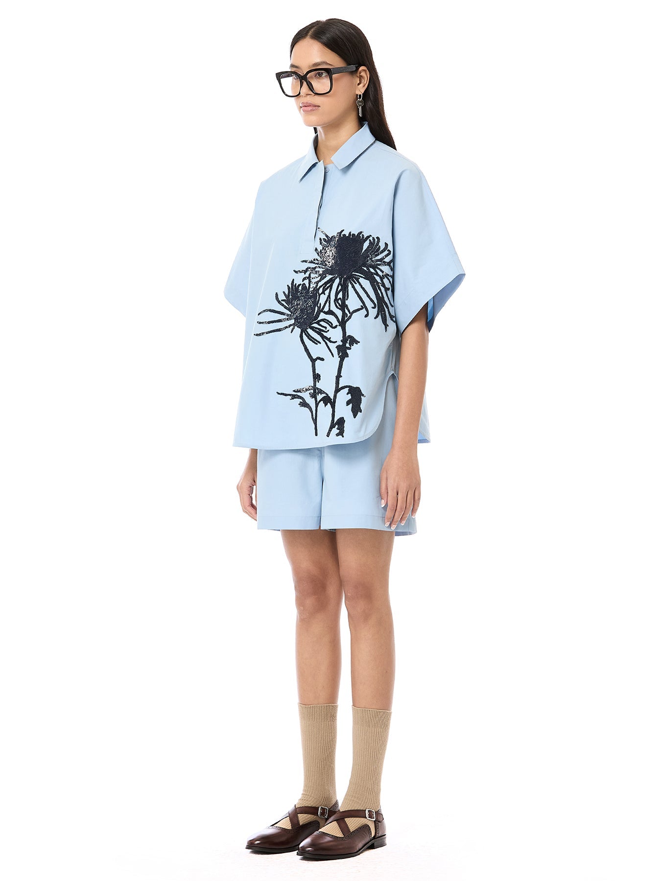 Handcrafted Batwing Polo Co-ord
 set