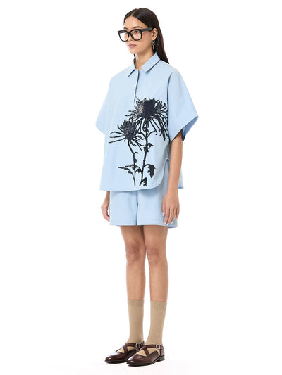 Handcrafted Batwing Polo Co-ord
 set