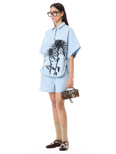 Handcrafted Batwing Polo Co-ord
 set