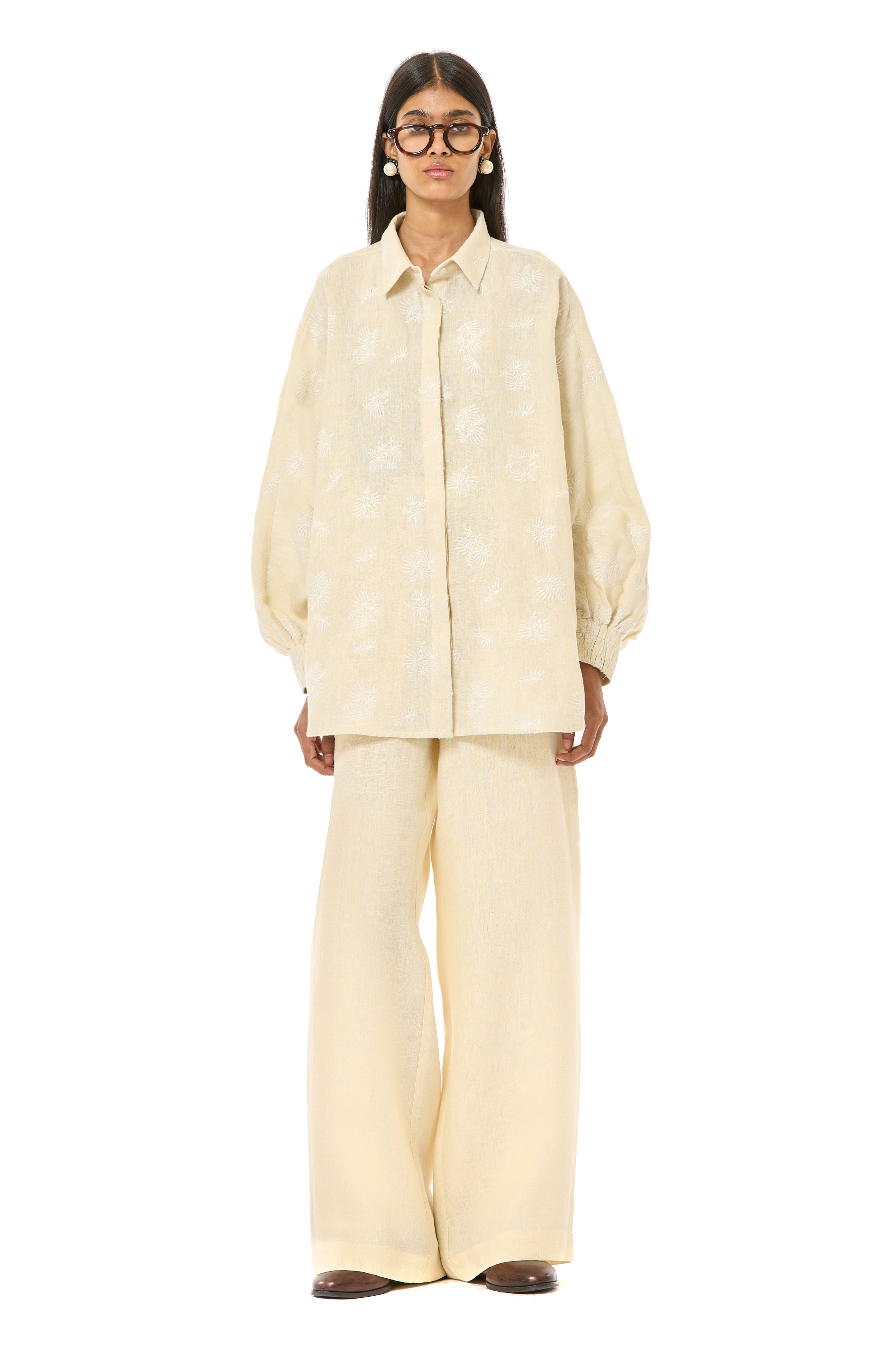 Embroidered Batwing Shirt