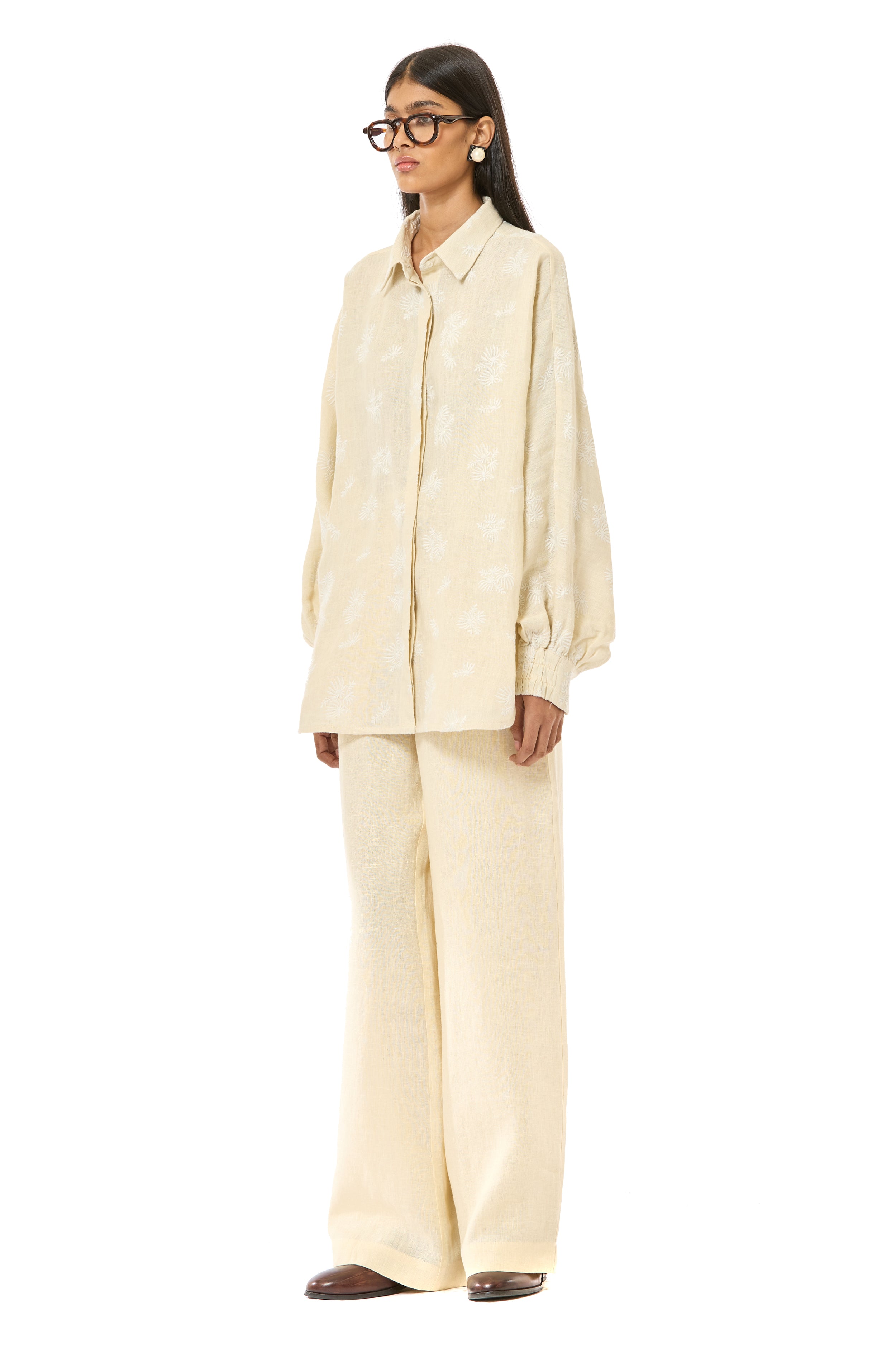 Embroidered Batwing Shirt
