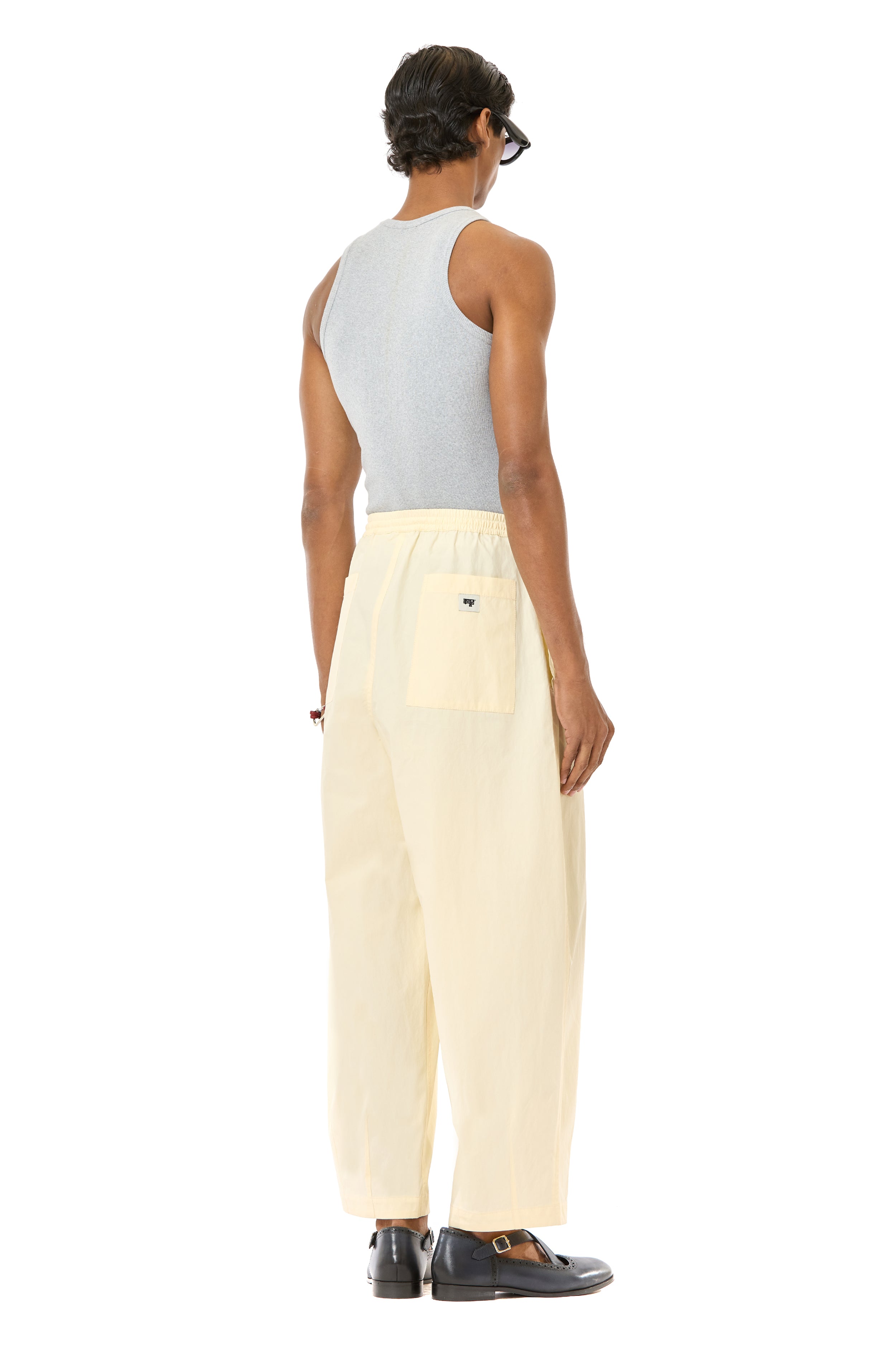 Pleated Barrel Pants