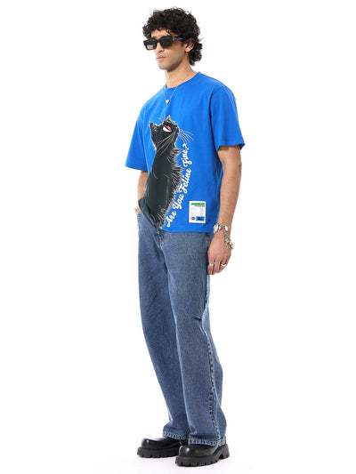 'Feline' Oversized Tee
